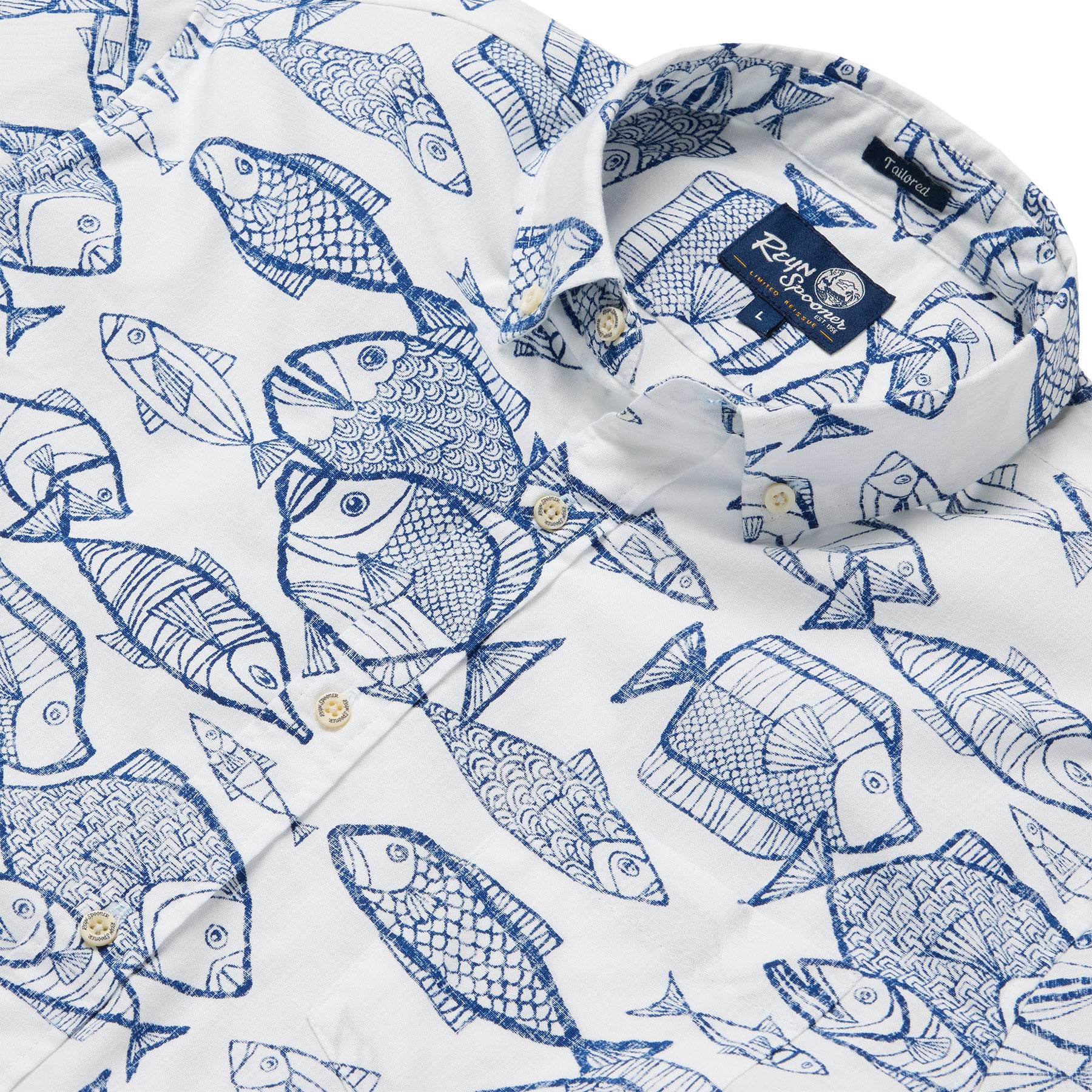 Reyn Spooner KAUHULU TAILORED in WHITE