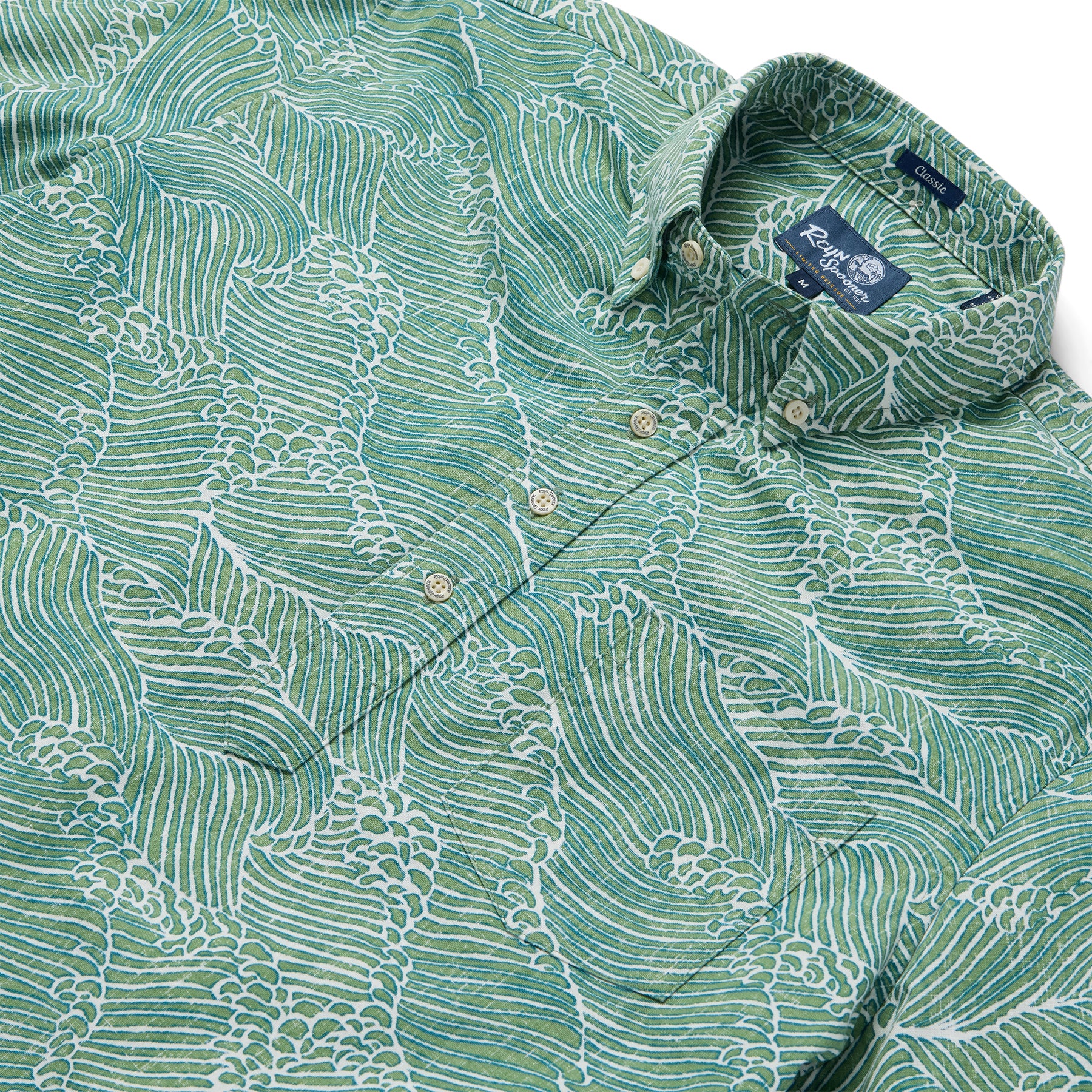 Reyn Spooner MOLOKAI CHANNEL PULLOVER in GREEN