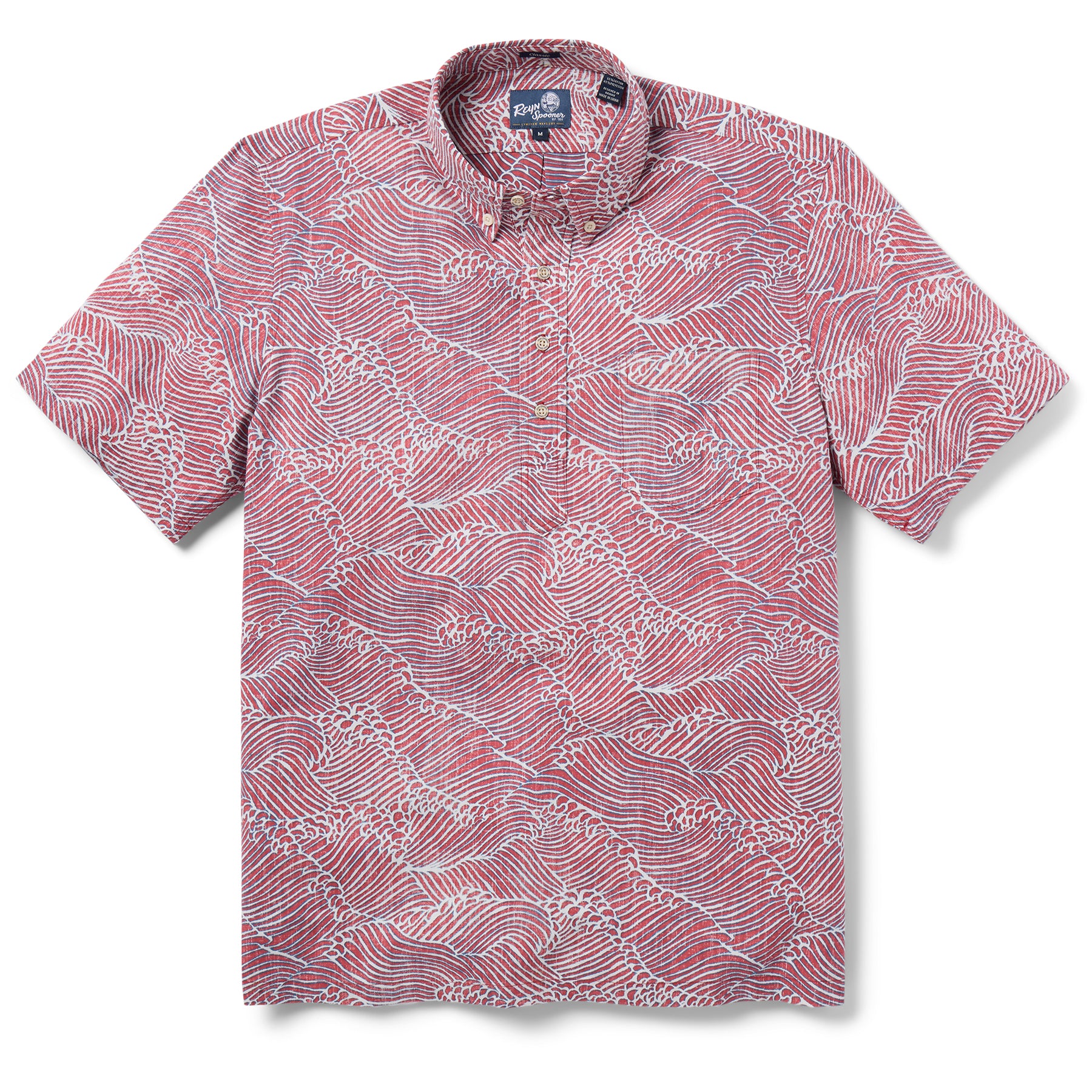 Reyn Spooner MOLOKAI CHANNEL PULLOVER in RED