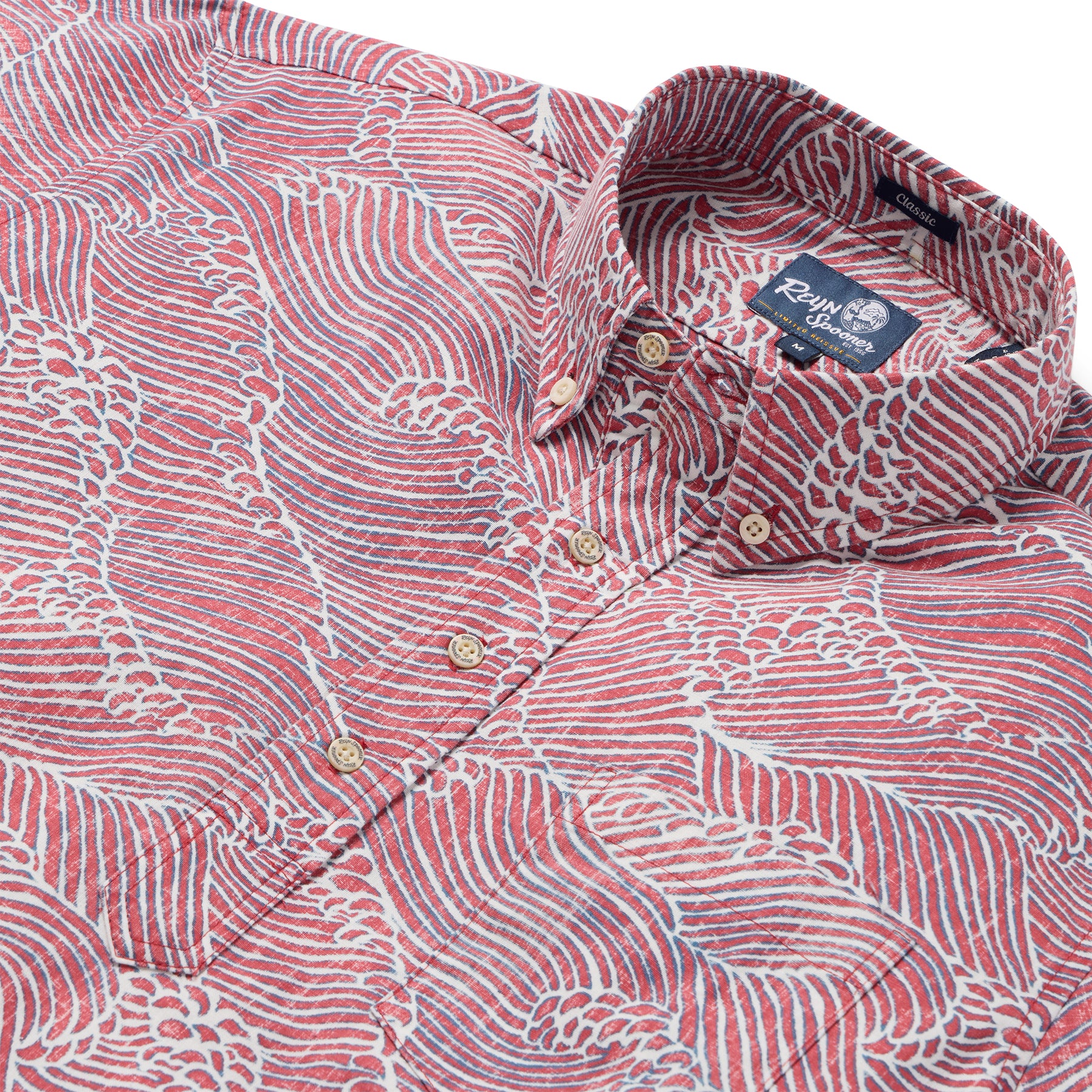 Reyn Spooner MOLOKAI CHANNEL PULLOVER in RED