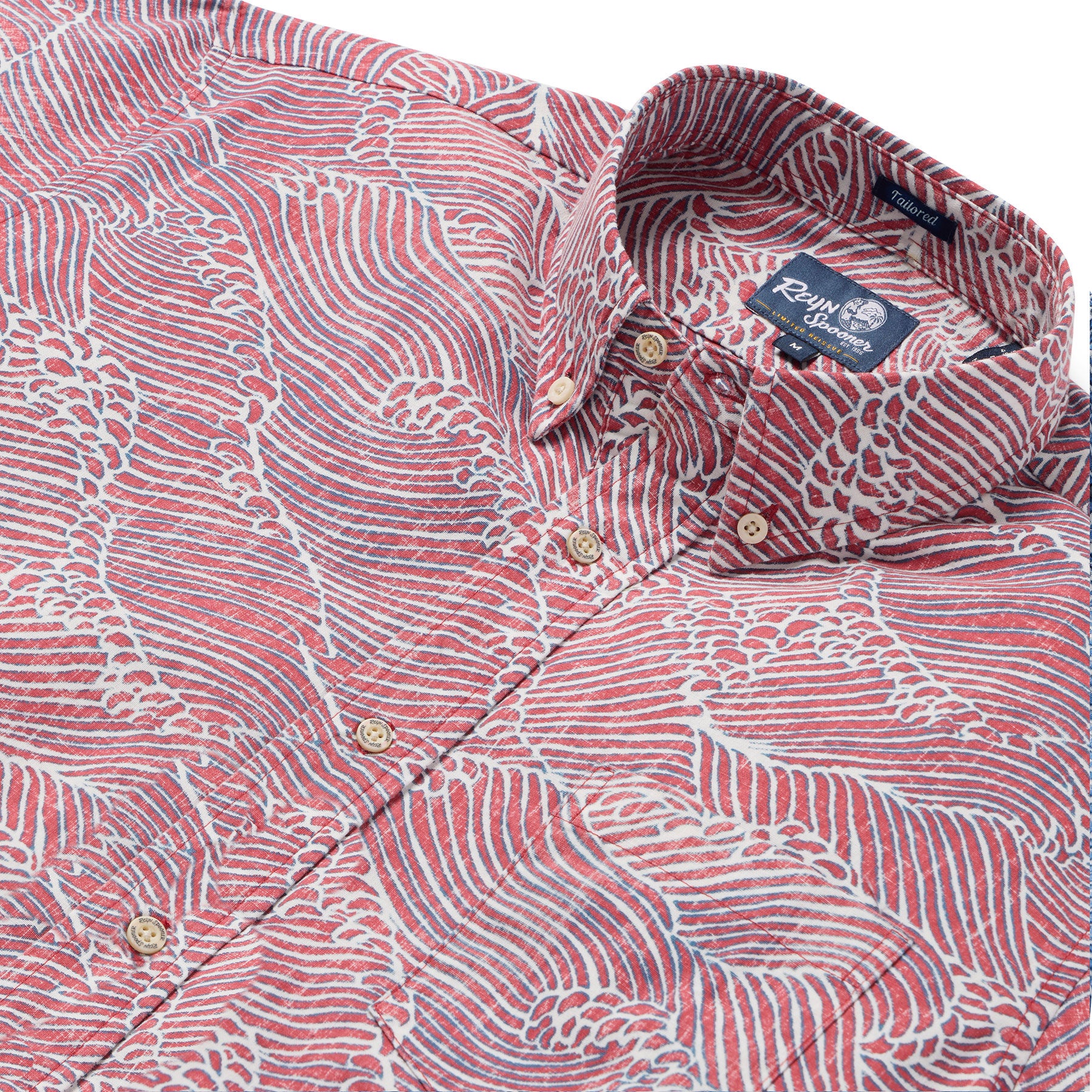 Reyn Spooner MOLOKAI CHANNEL TAILORED in RED