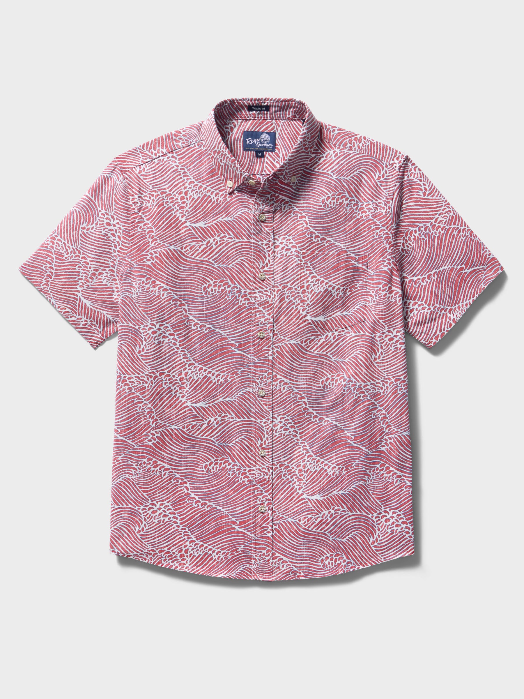 Reyn Spooner MOLOKAI CHANNEL TAILORED in VINTAGE RED