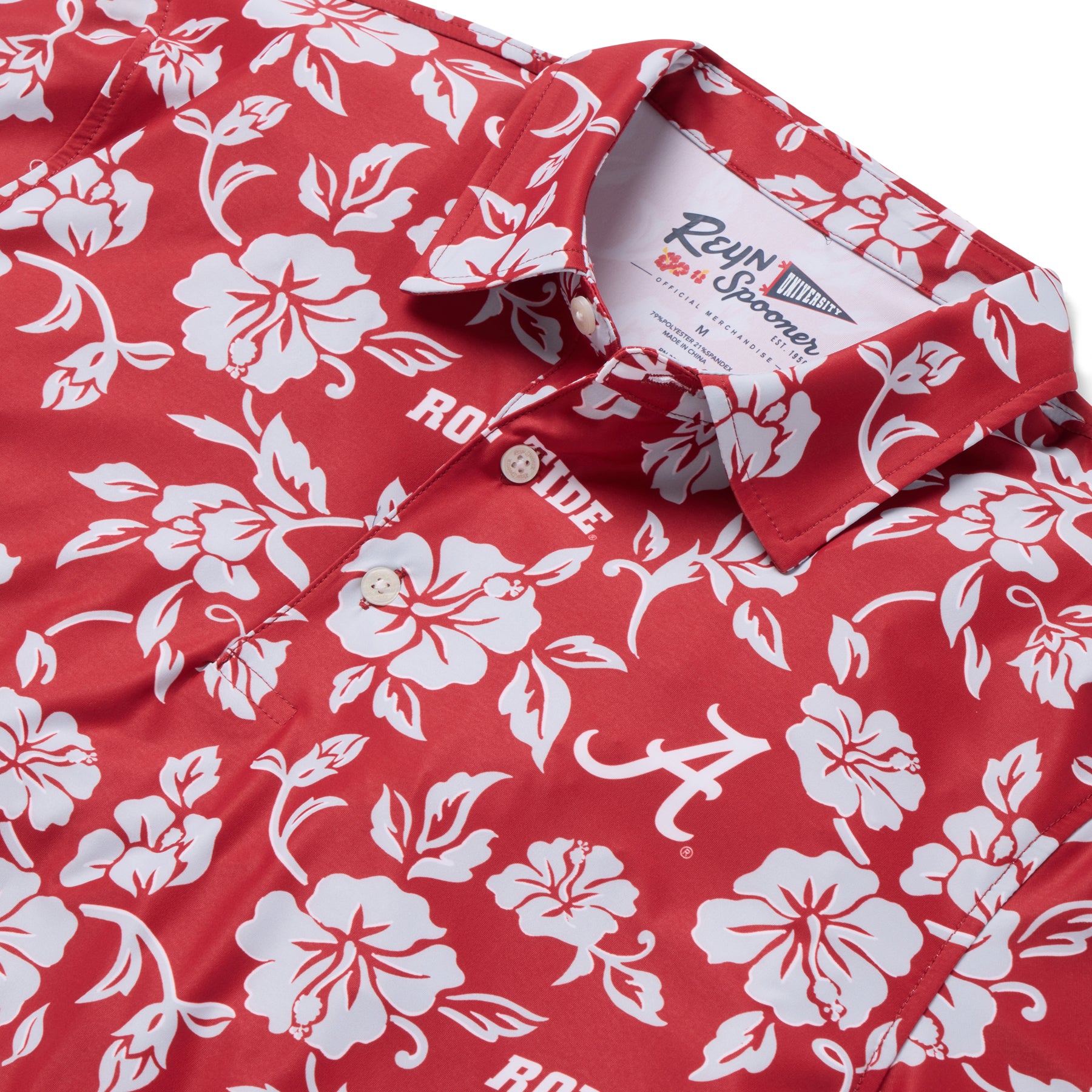 Reyn Spooner UNIVERSITY OF ALABAMA PUA PERFORMANCE POLO in RED