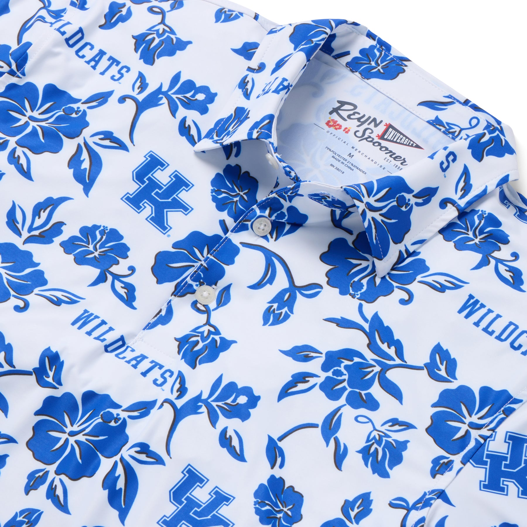 Reyn Spooner UNIVERSITY OF KENTUCKY PUA PERFORMANCE POLO in WHITE