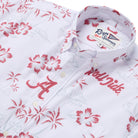 Reyn Spooner UNIVERSITY OF ALABAMA KEKAI PERFORMANCE BUTTON FRONT in WHITE