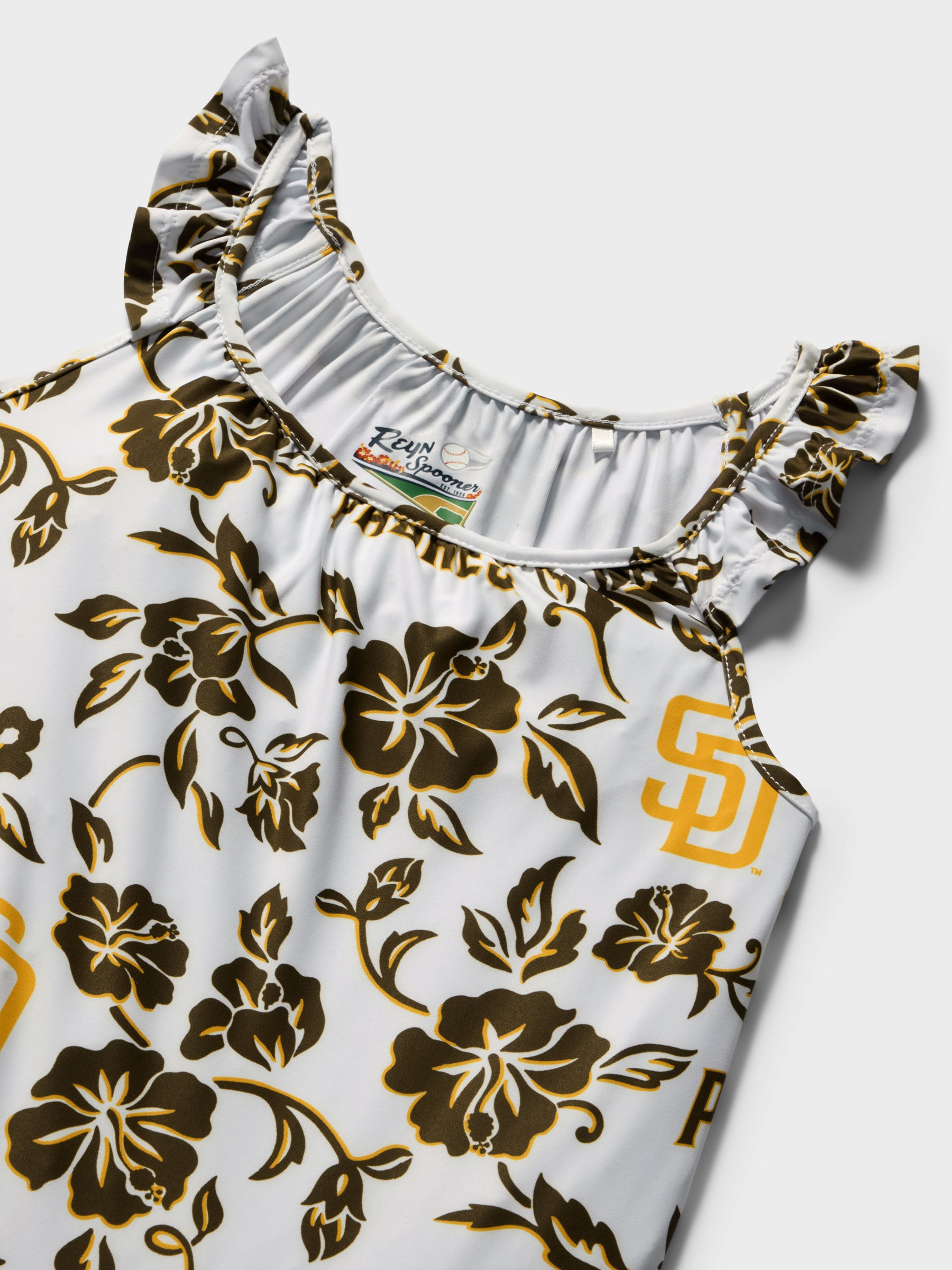 Reyn Spooner MLB® SAN DIEGO PADRES GIRLS PERFORMANCE DRESS in WHITE