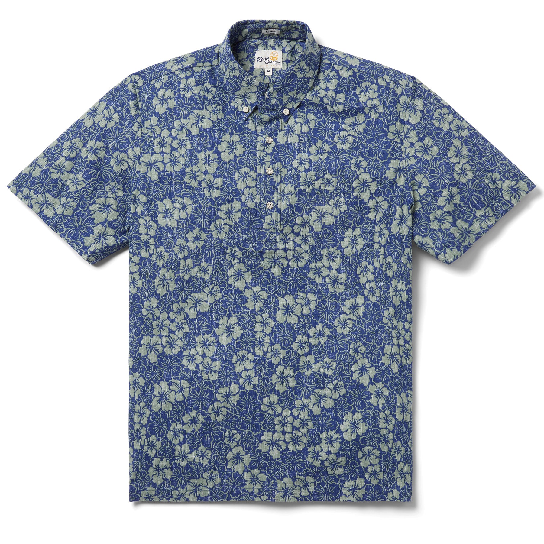 Reyn Spooner BISCUS BOUNTY PULLOVER in BLUE