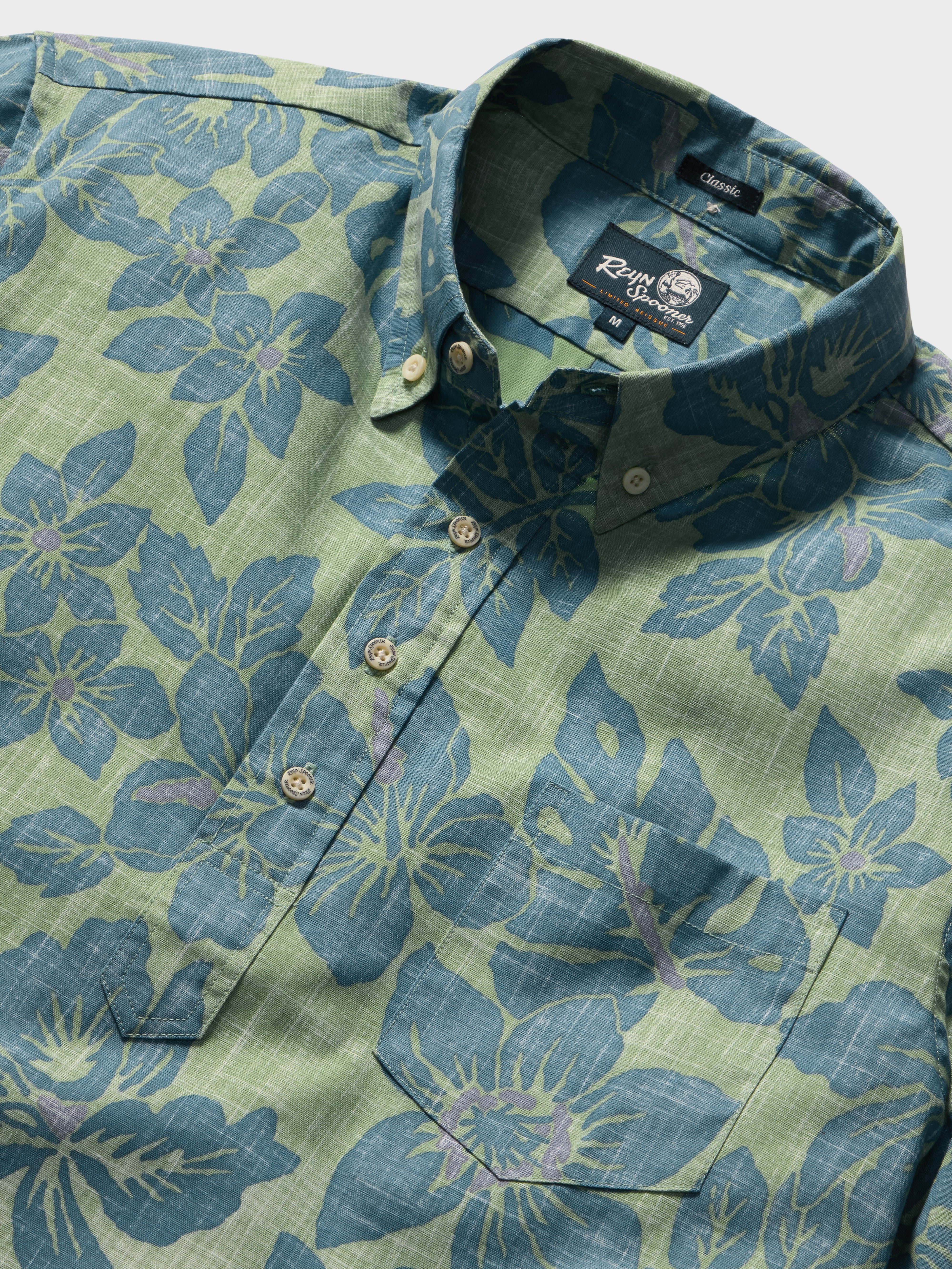 Reyn Spooner COSTA RICA PULLOVER in QUIET GREEN
