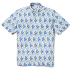 Reyn Spooner SPEEDY SWORDS BUTTON FRONT in WHITE