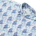 Reyn Spooner SPEEDY SWORDS BUTTON FRONT in WHITE