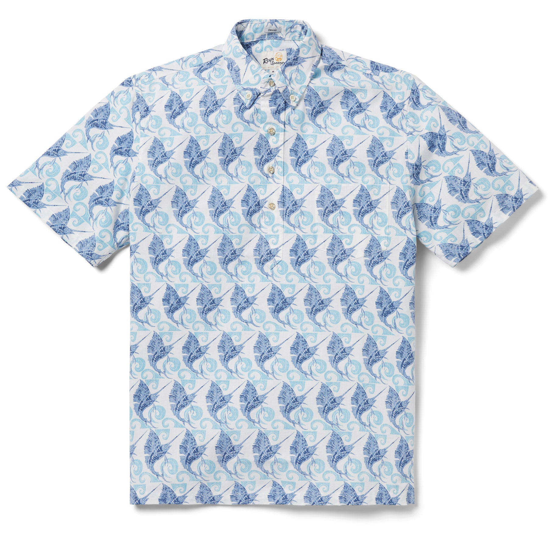 Reyn Spooner SPEEDY SWORDS PULLOVER in WHITE