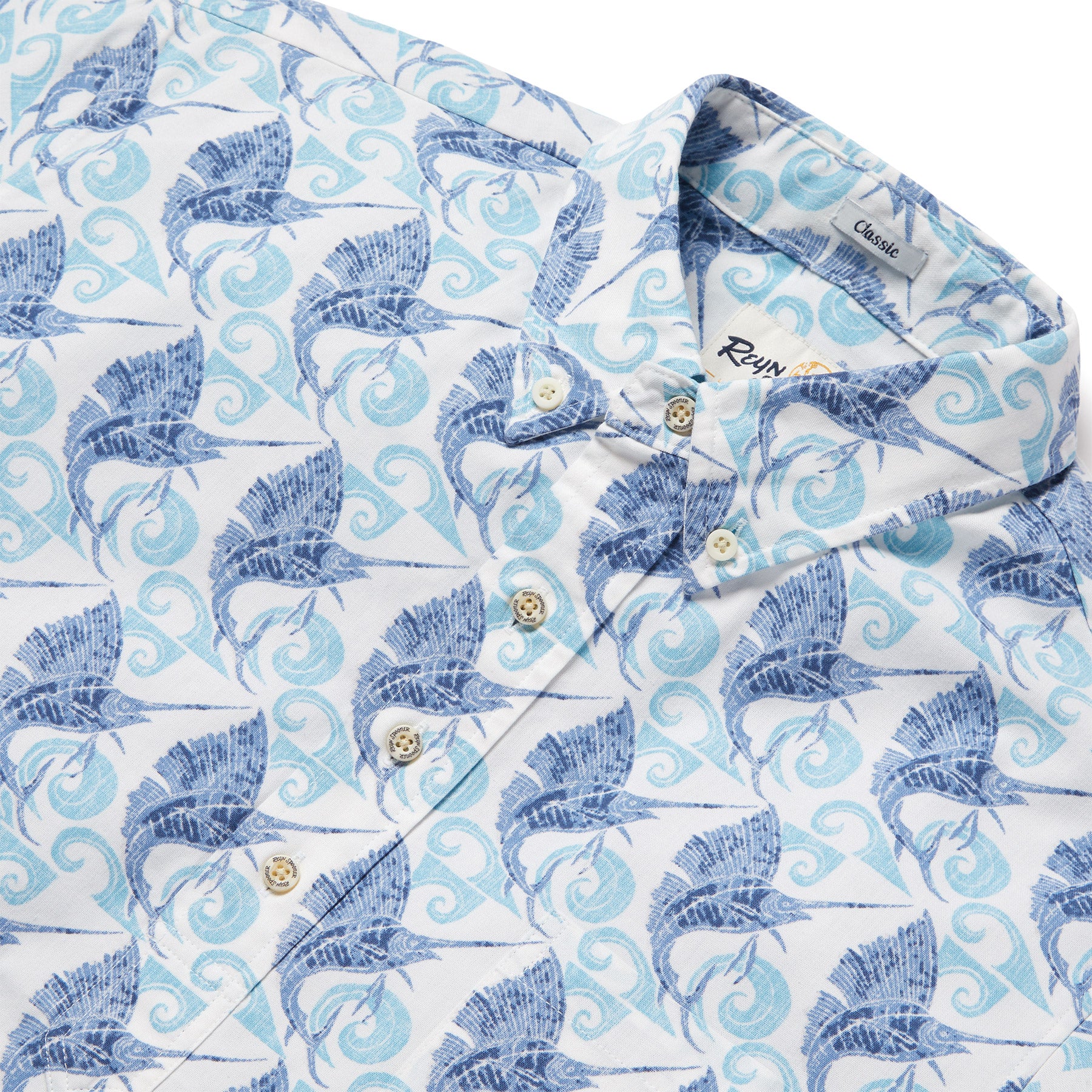 Reyn Spooner SPEEDY SWORDS PULLOVER in WHITE