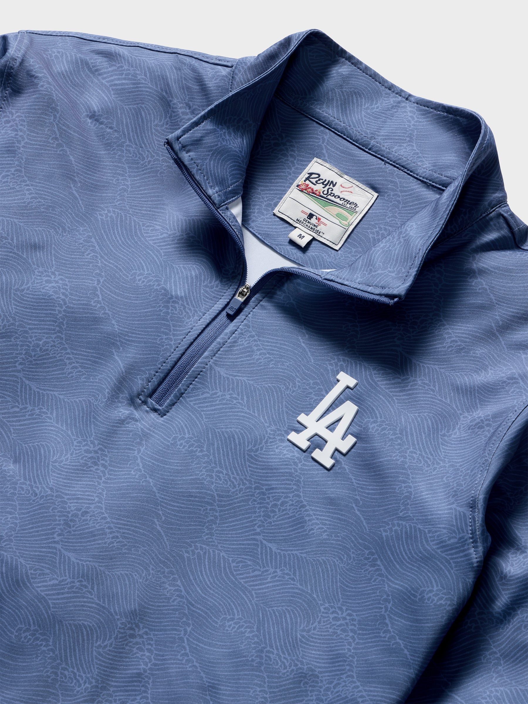 Reyn Spooner MLB® LOS ANGELES DODGERS QUARTER ZIP in MOLOKAI CHANNEL - TRUE NAVY