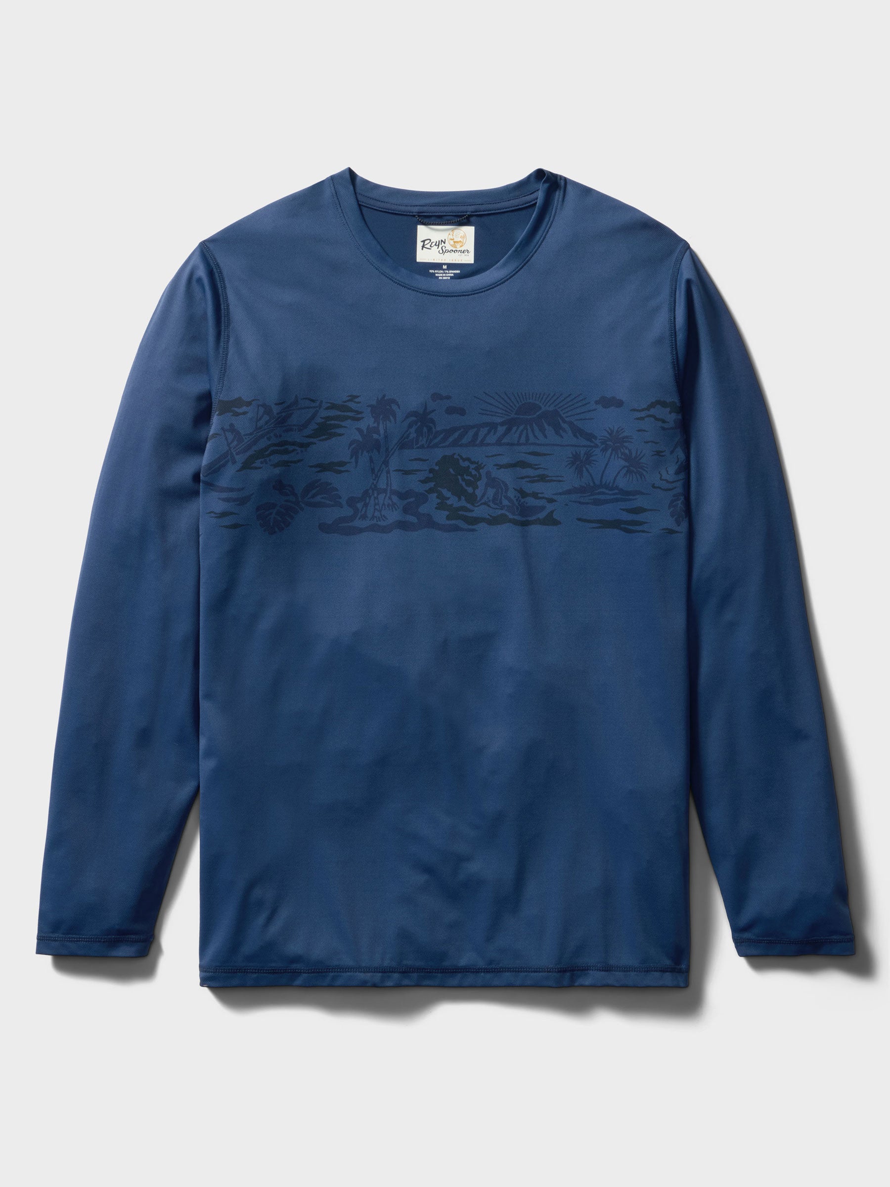 Reyn Spooner WAIKIKI BEACH SUN SHIRT in NAVY
