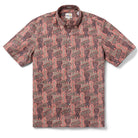 Reyn Spooner TAPA TIKI BUTTON FRONT in MAHOGANY
