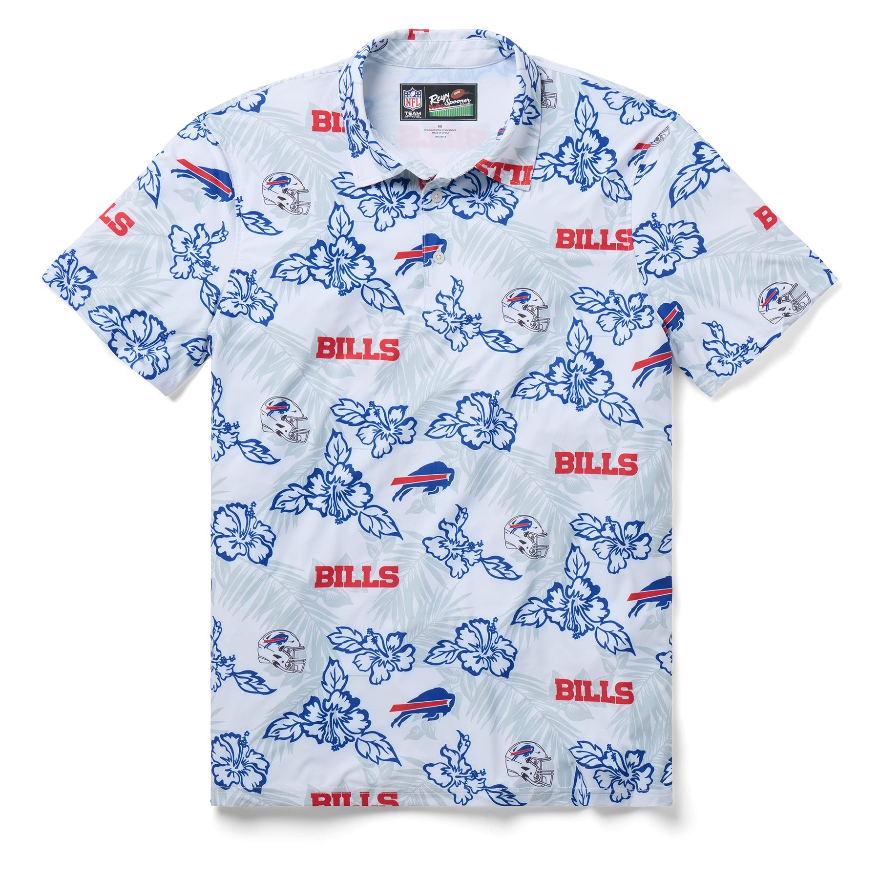 Reyn Spooner NFL® BUFFALO BILLS GAME DAY PERFORMANCE POLO in WHITE