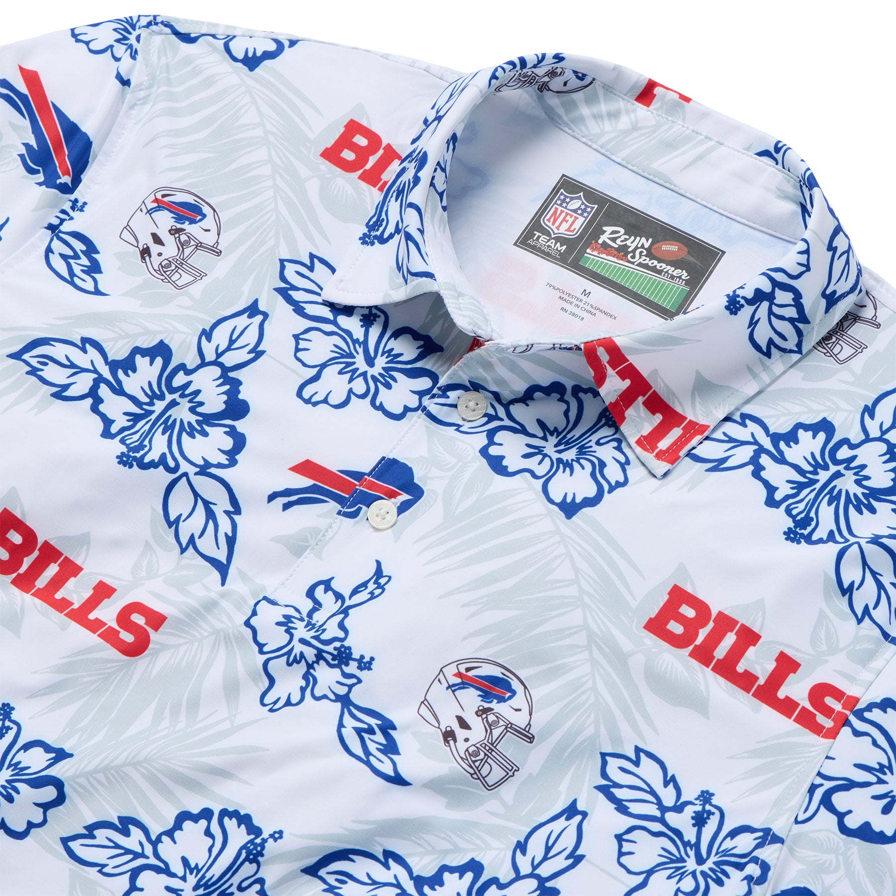 Reyn Spooner NFL® BUFFALO BILLS GAME DAY PERFORMANCE POLO in WHITE