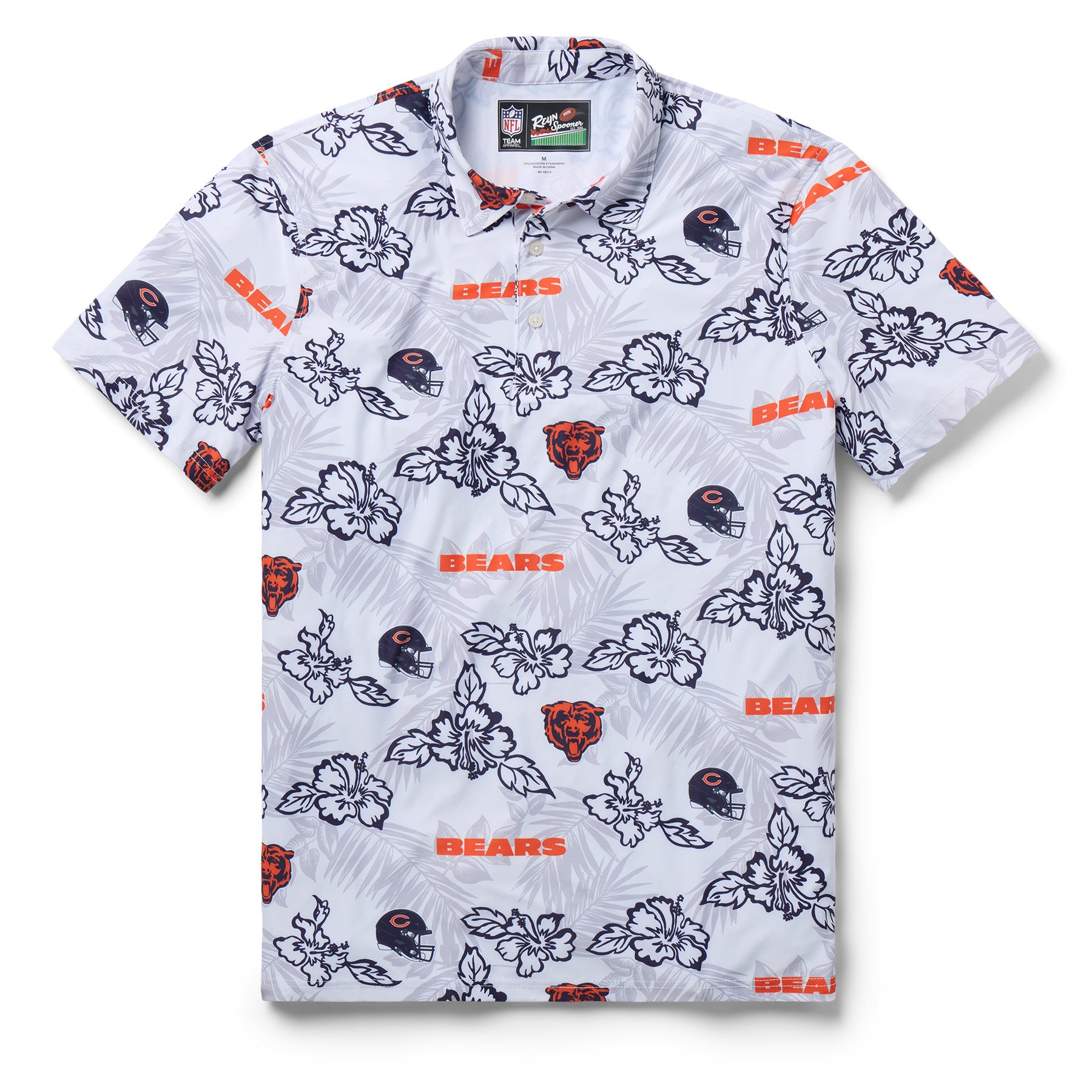 Reyn Spooner NFL® CHICAGO BEARS GAME DAY PERFORMANCE POLO in WHITE