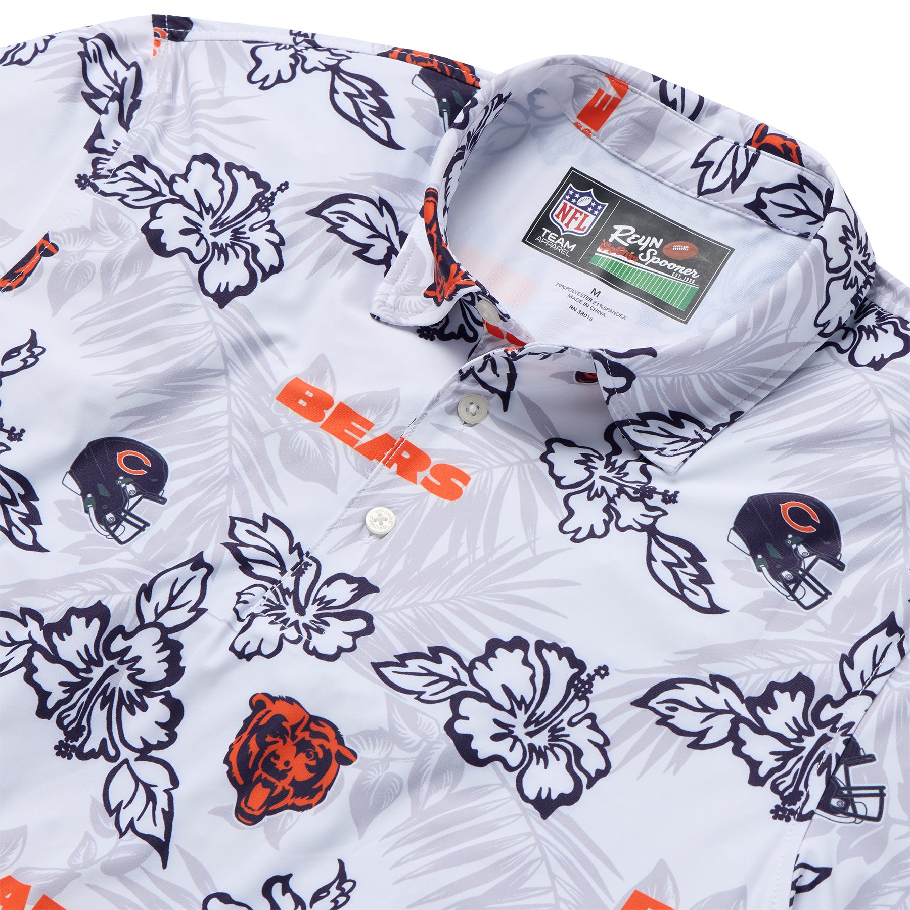 Reyn Spooner NFL® CHICAGO BEARS GAME DAY PERFORMANCE POLO in WHITE