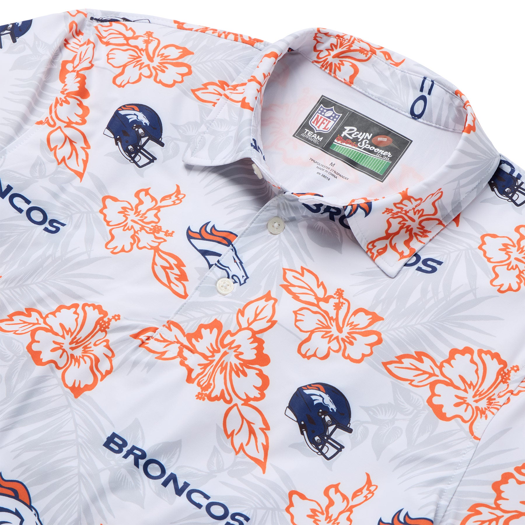 Reyn Spooner NFL® DENVER BRONCOS GAME DAY PERFORMANCE POLO in WHITE