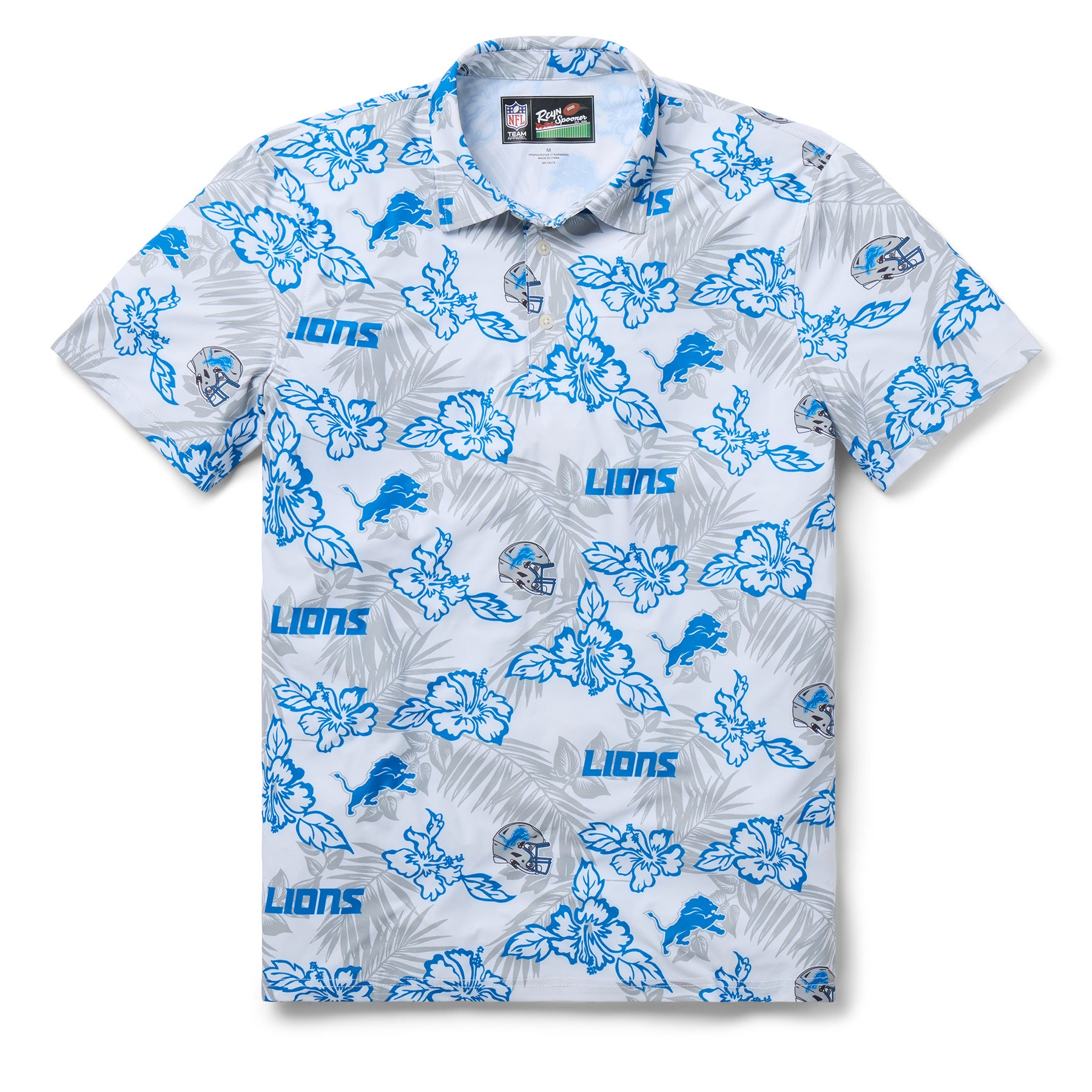 Reyn Spooner NFL® DETROIT LIONS GAME DAY PERFORMANCE POLO in WHITE