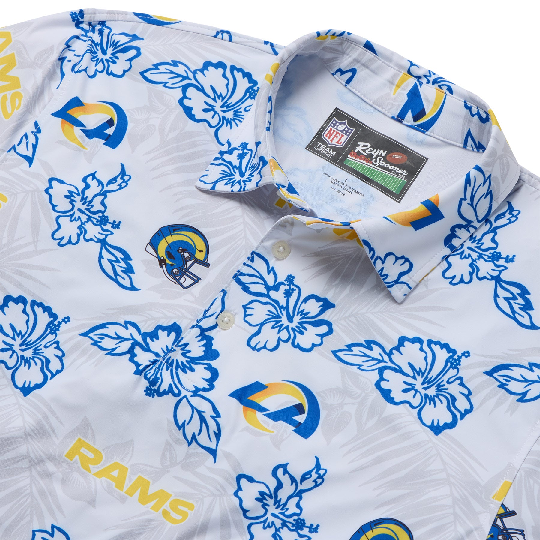 Reyn Spooner NFL® LOS ANGELES RAMS GAME DAY PERFORMANCE POLO in WHITE