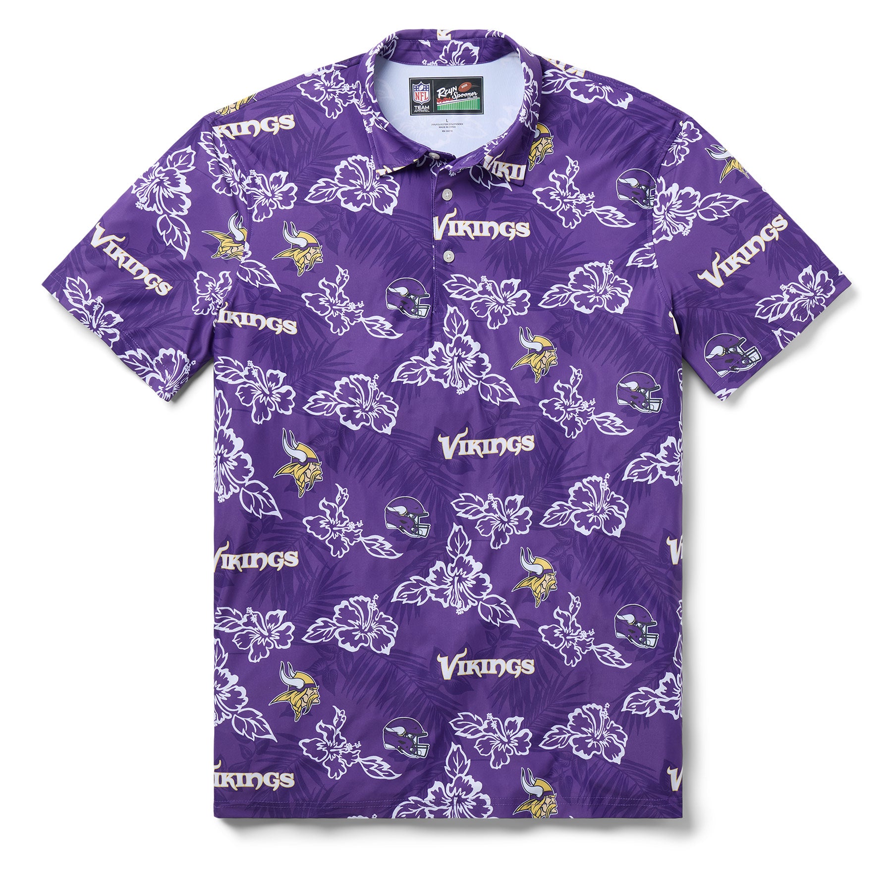 Reyn Spooner NFL® MINNESOTA VIKINGS GAME DAY PERFORMANCE POLO in PURPLE