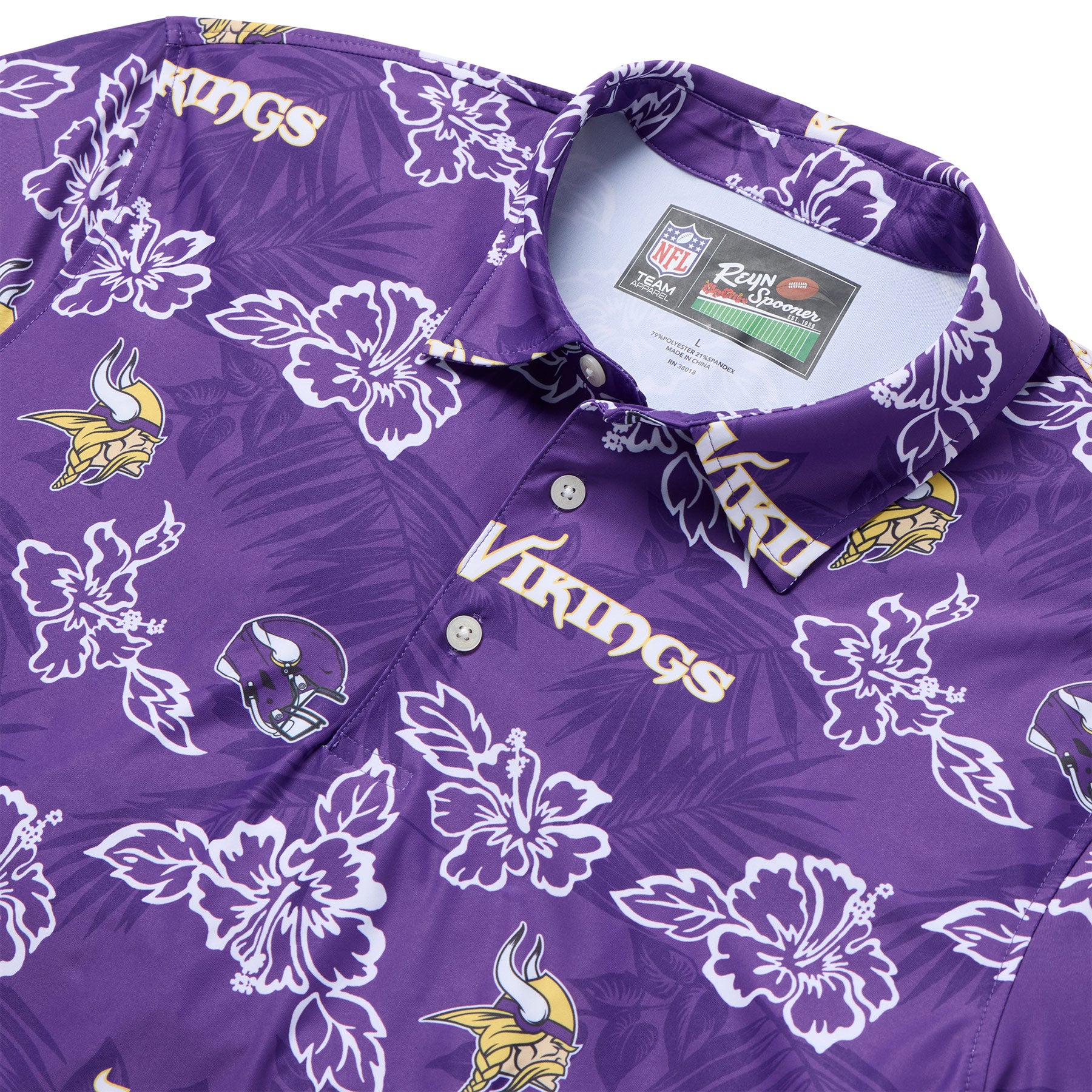 Reyn Spooner NFL® MINNESOTA VIKINGS GAME DAY PERFORMANCE POLO in PURPLE