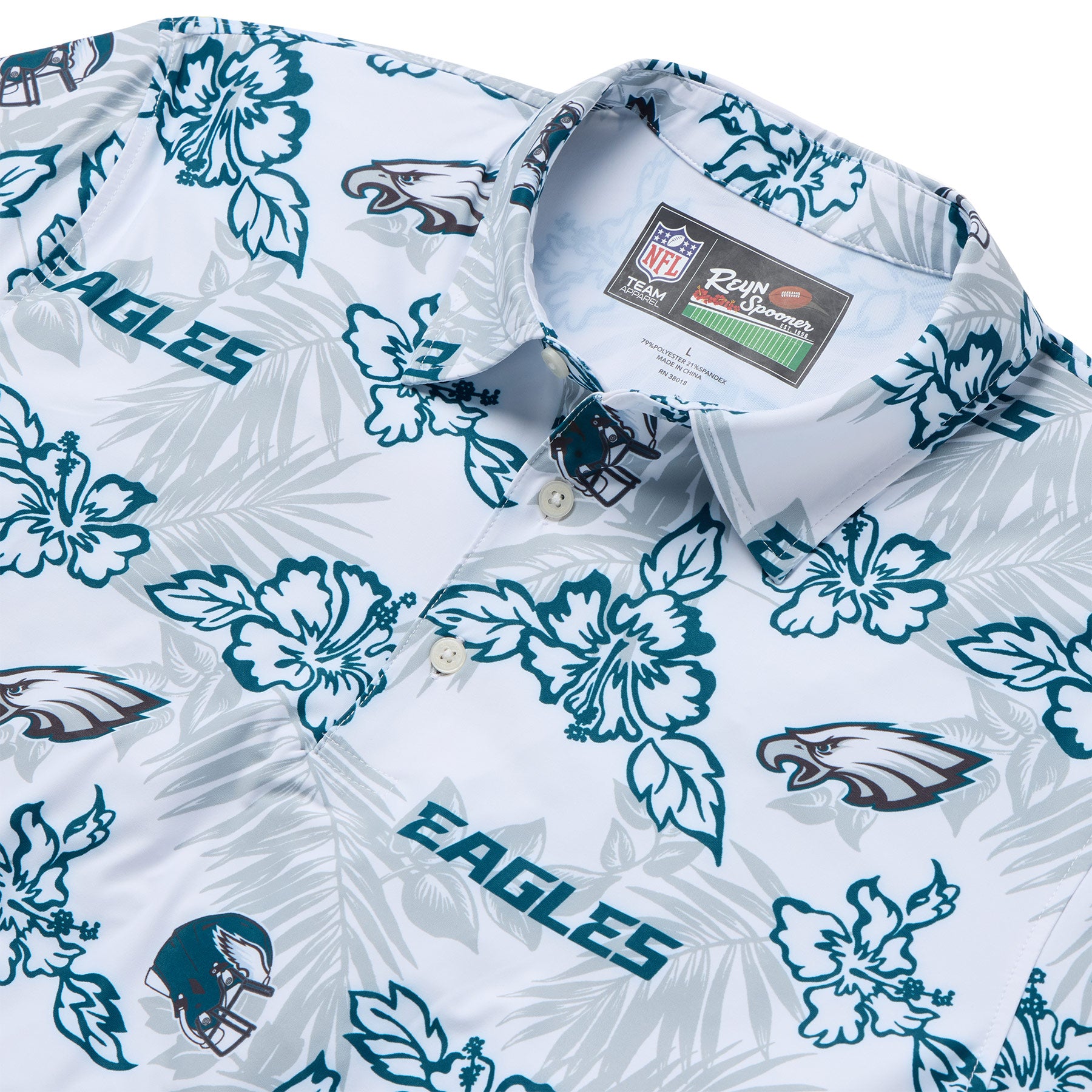 Reyn Spooner NFL® PHILADELPHIA EAGLES GAME DAY PERFORMANCE POLO in WHITE