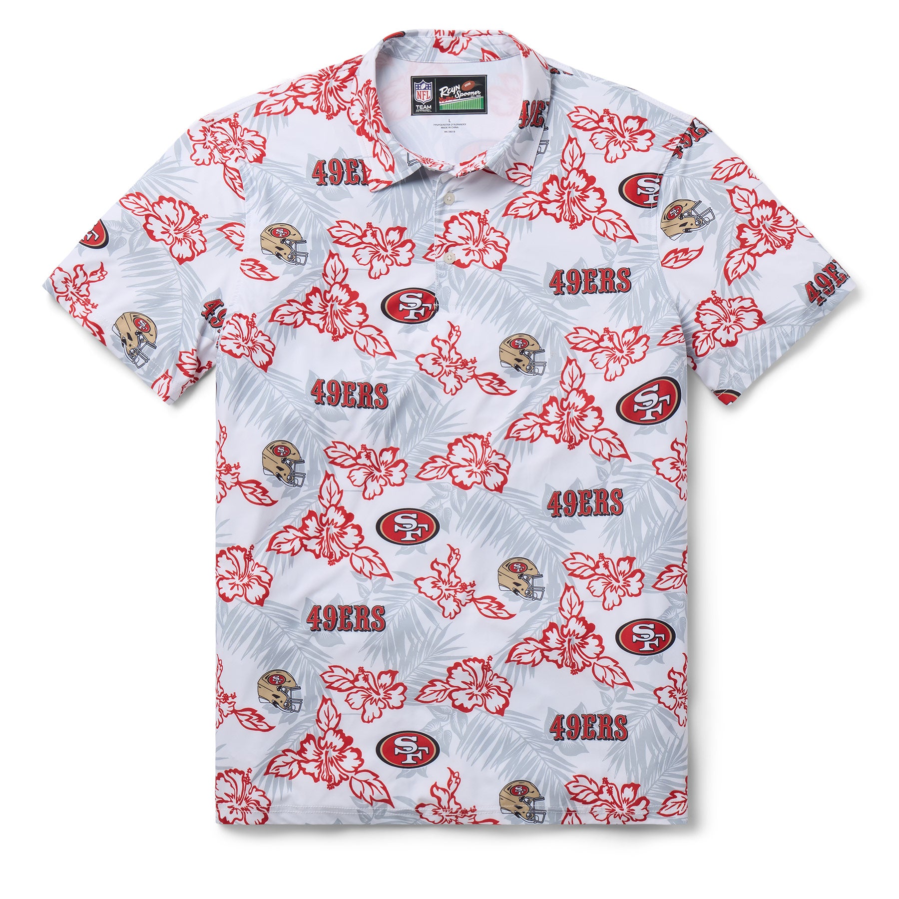Reyn Spooner NFL® SAN FRANCISCO 49ERS GAME DAY PERFORMANCE POLO in WHITE