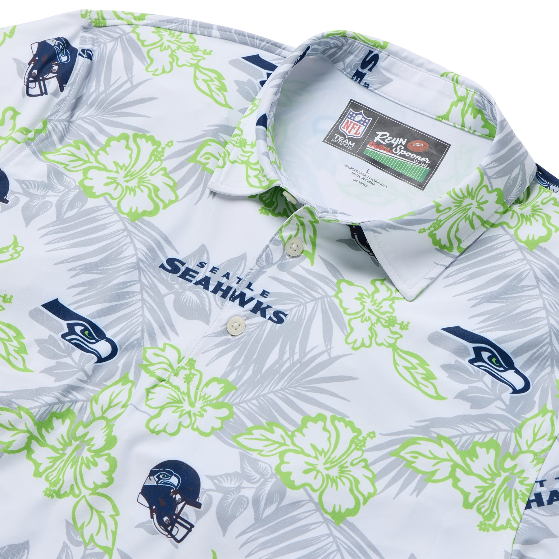Reyn Spooner NFL® SEATTLE SEAHAWKS GAME DAY PERFORMANCE POLO in WHITE