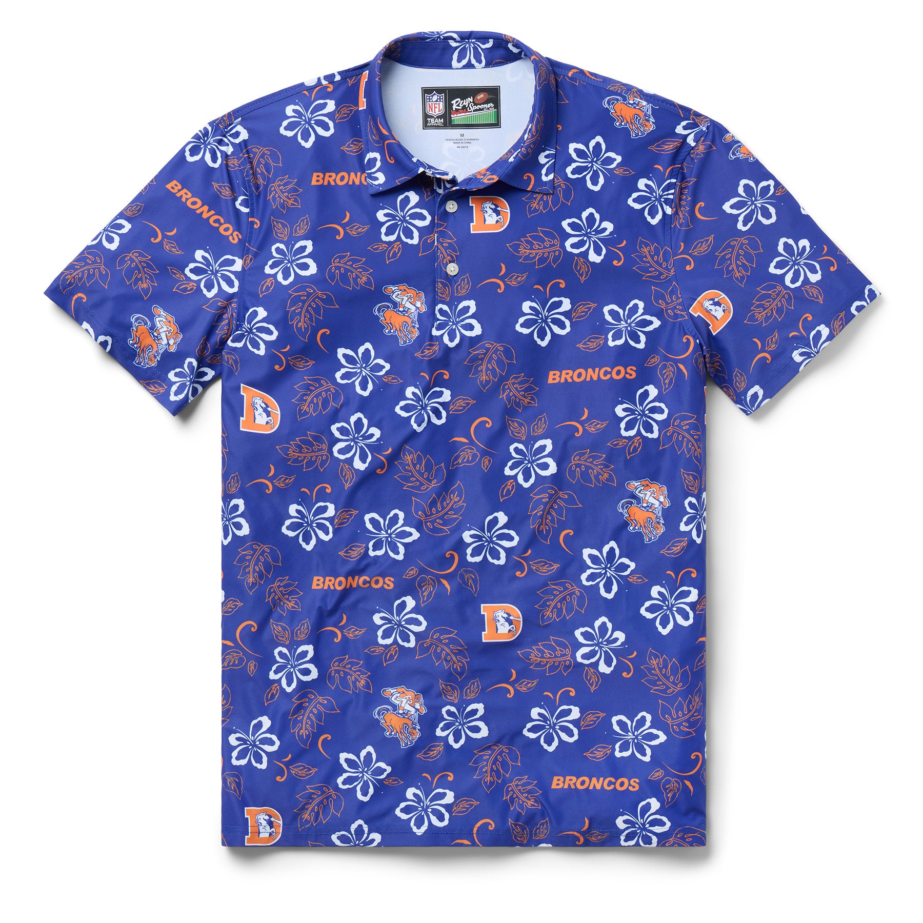 Reyn Spooner NFL® DENVER BRONCOS THROWBACK PERFORMANCE POLO in BLUE