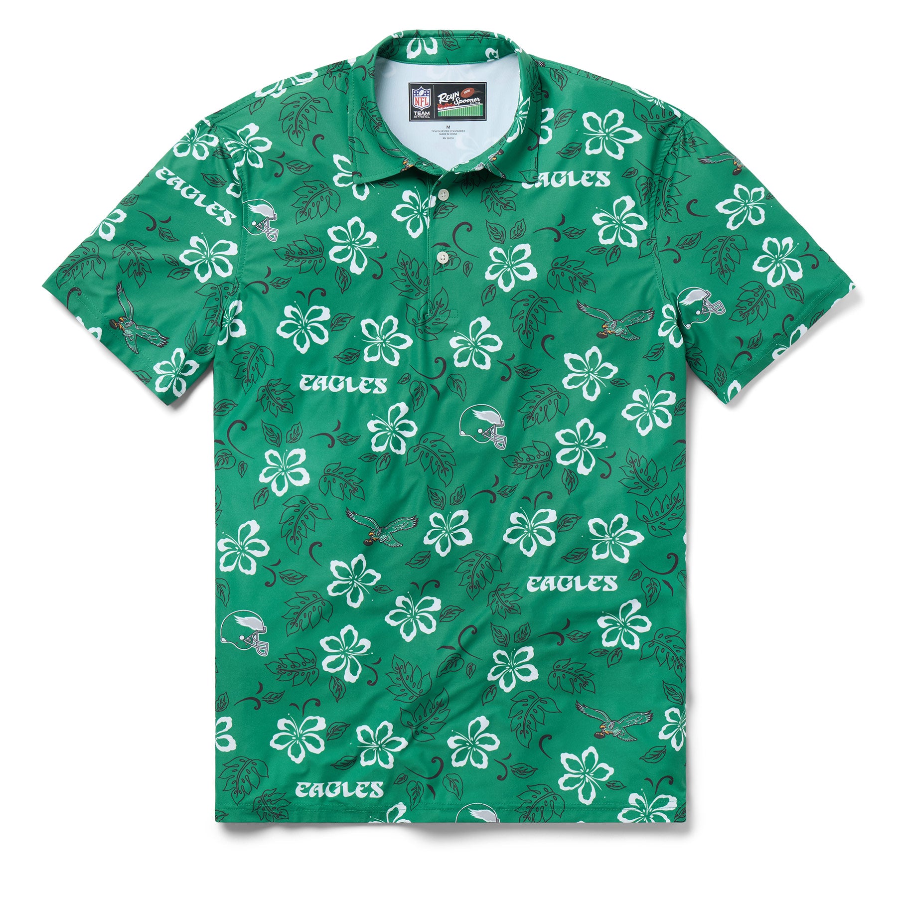 Reyn Spooner NFL® PHILADELPHIA EAGLES THROWBACK PERFORMANCE POLO in GREEN
