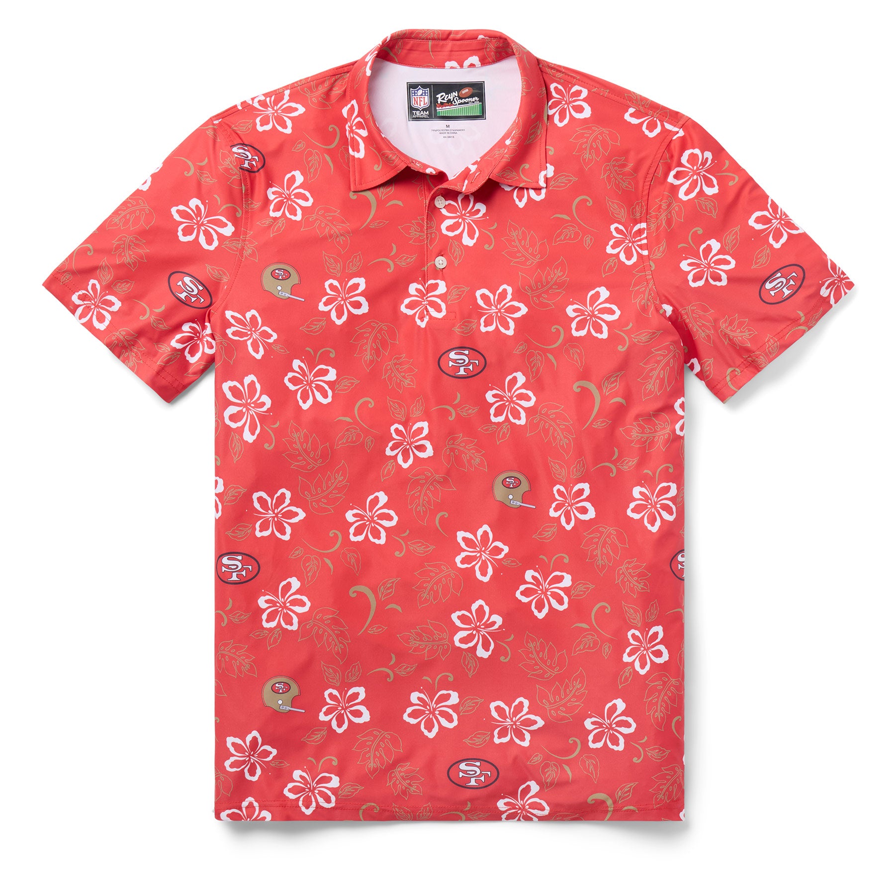 Reyn Spooner NFL® SAN FRANCISCO 49ERS THROWBACK PERFORMANCE POLO in RED