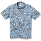 Reyn Spooner KOI STREAM BUTTON FRONT in DUSTY BLUE