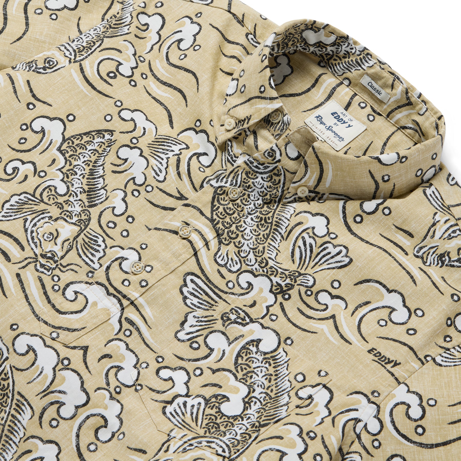 Reyn Spooner KOI STREAM PULLOVER in SAND