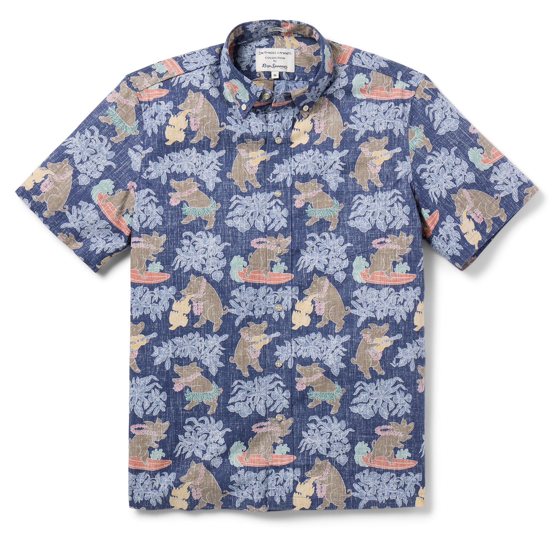 Reyn Spooner PUA'A BUTTON FRONT in NIGHTSHADOW