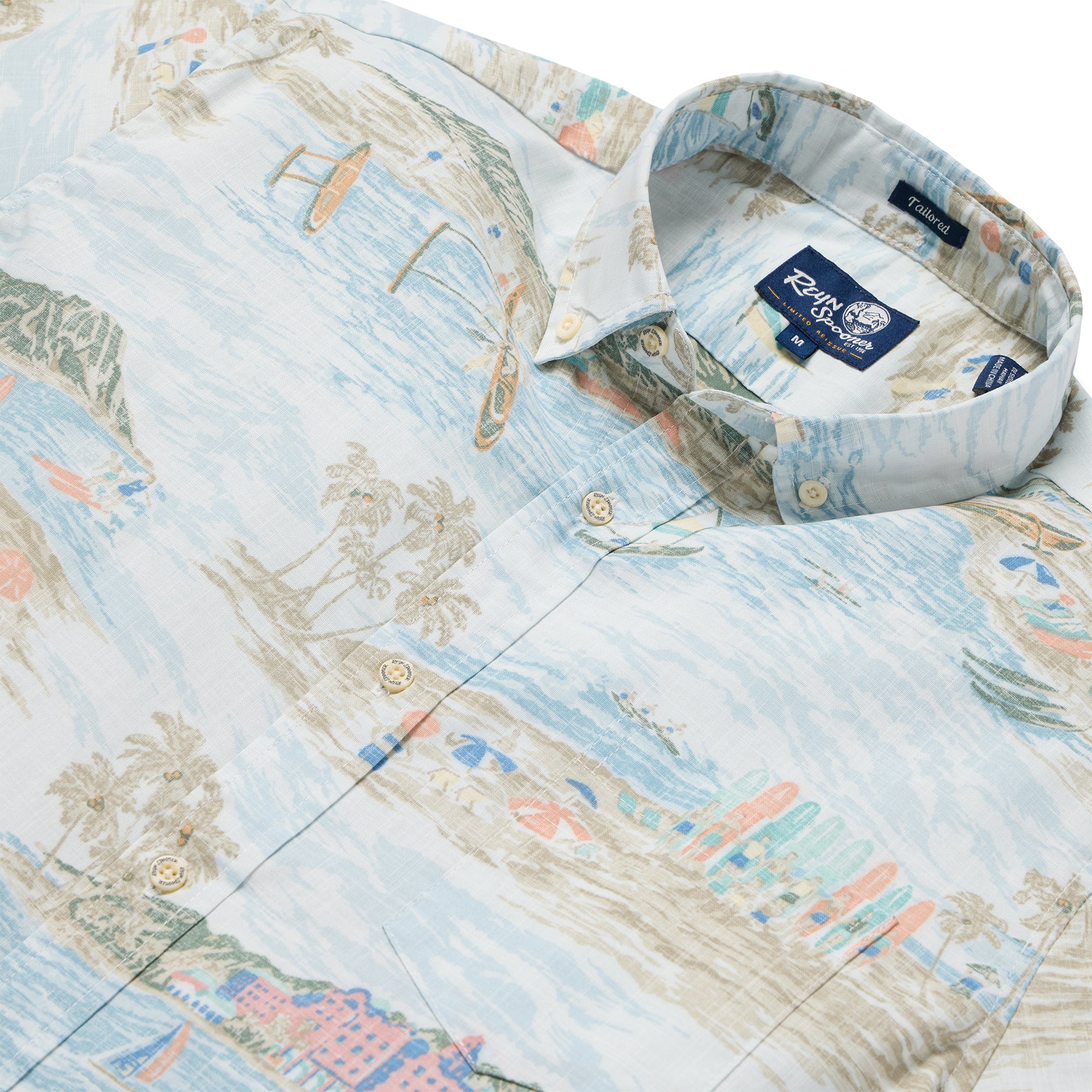 Reyn Spooner WAIKIKI NOSTALGIA TAILORED in OCEAN