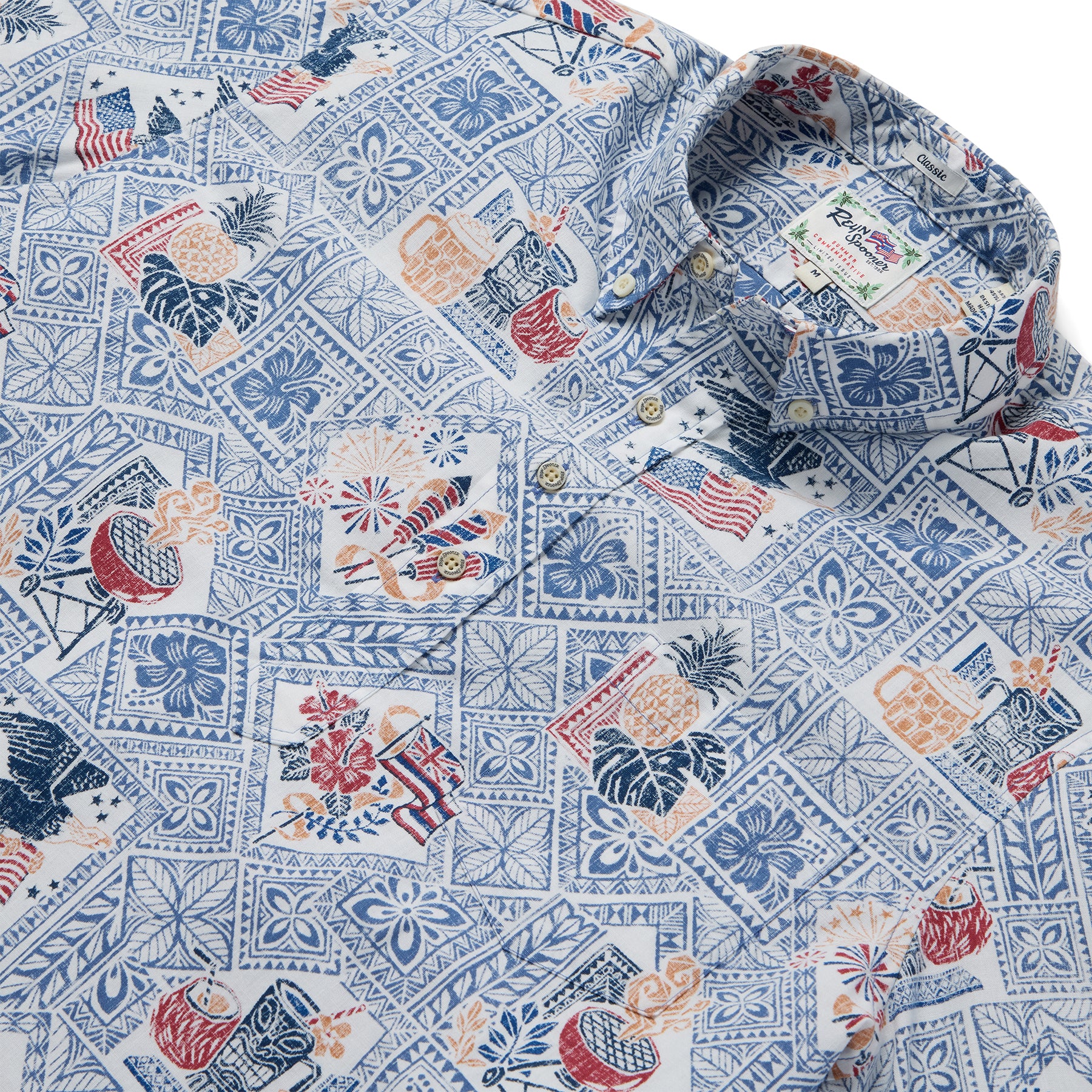 Reyn Spooner SUMMER COMMEMORATIVE 2025 PULLOVER in PATRIOT BLUE