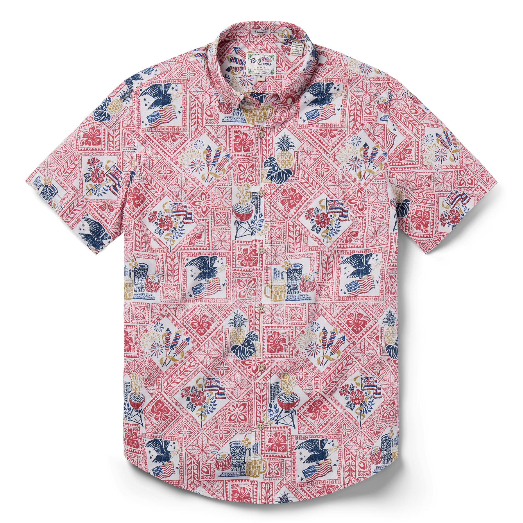 Reyn Spooner SUMMER COMMEMORATIVE 2025 TAILORED in NANTUCKET RED