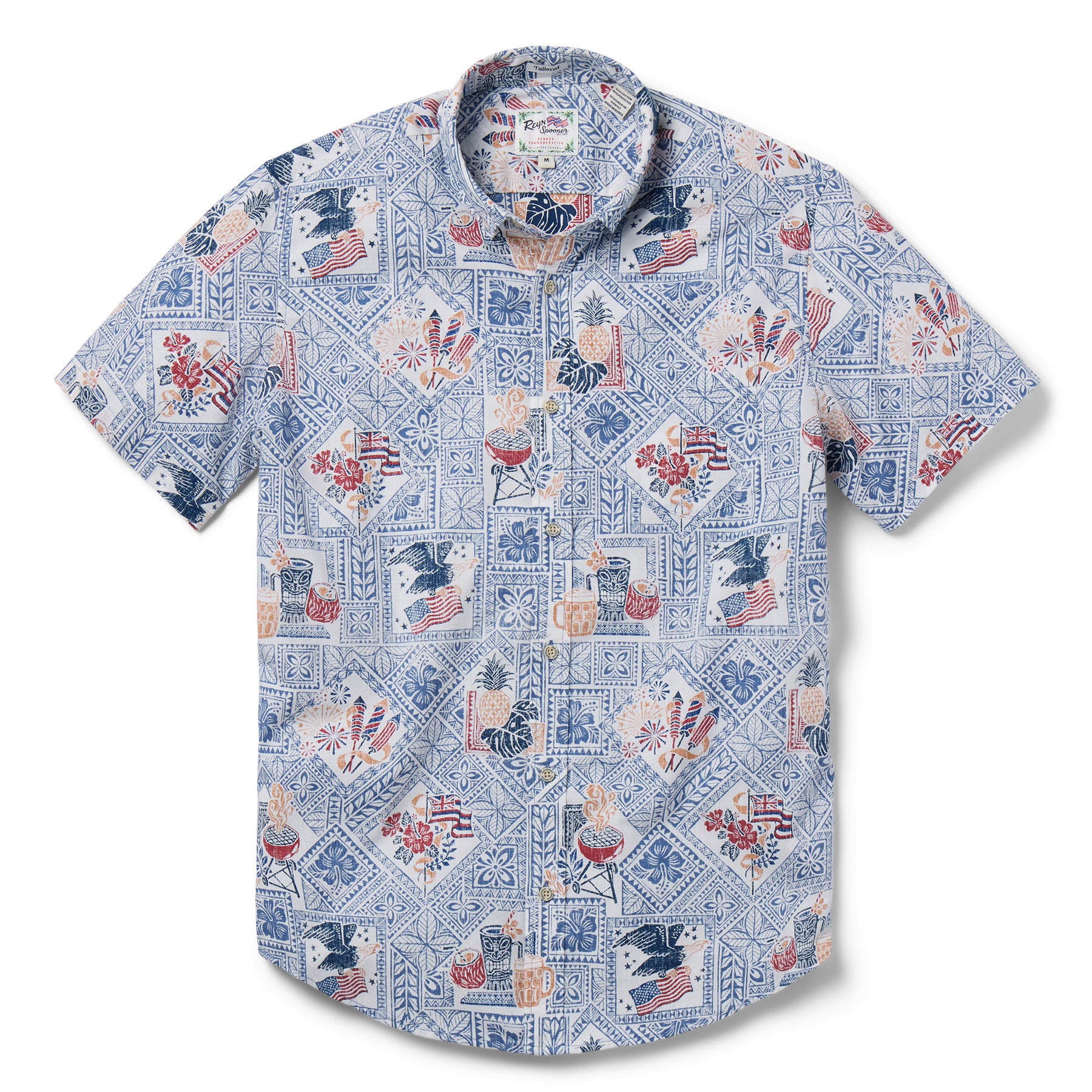 Reyn Spooner SUMMER COMMEMORATIVE 2025 TAILORED in PATRIOT BLUE
