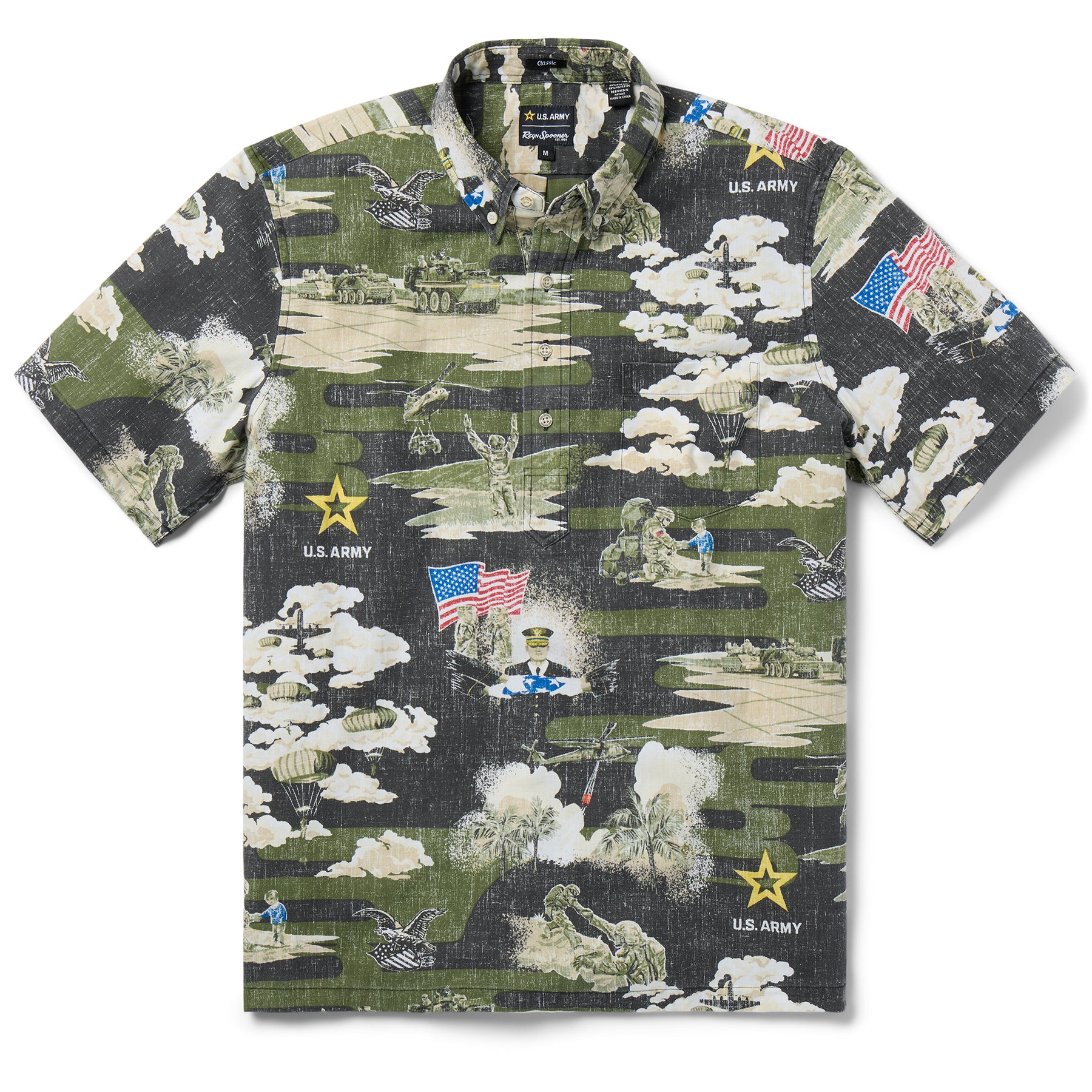 Reyn Spooner ARMY: BE ALL YOU CAN BE PULLOVER in BLACK