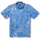 Reyn Spooner NAVY: HONOR, COURAGE, COMMITMENT BUTTON FRONT in BLUE YONDER