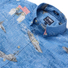 Reyn Spooner NAVY: HONOR, COURAGE, COMMITMENT BUTTON FRONT in BLUE YONDER