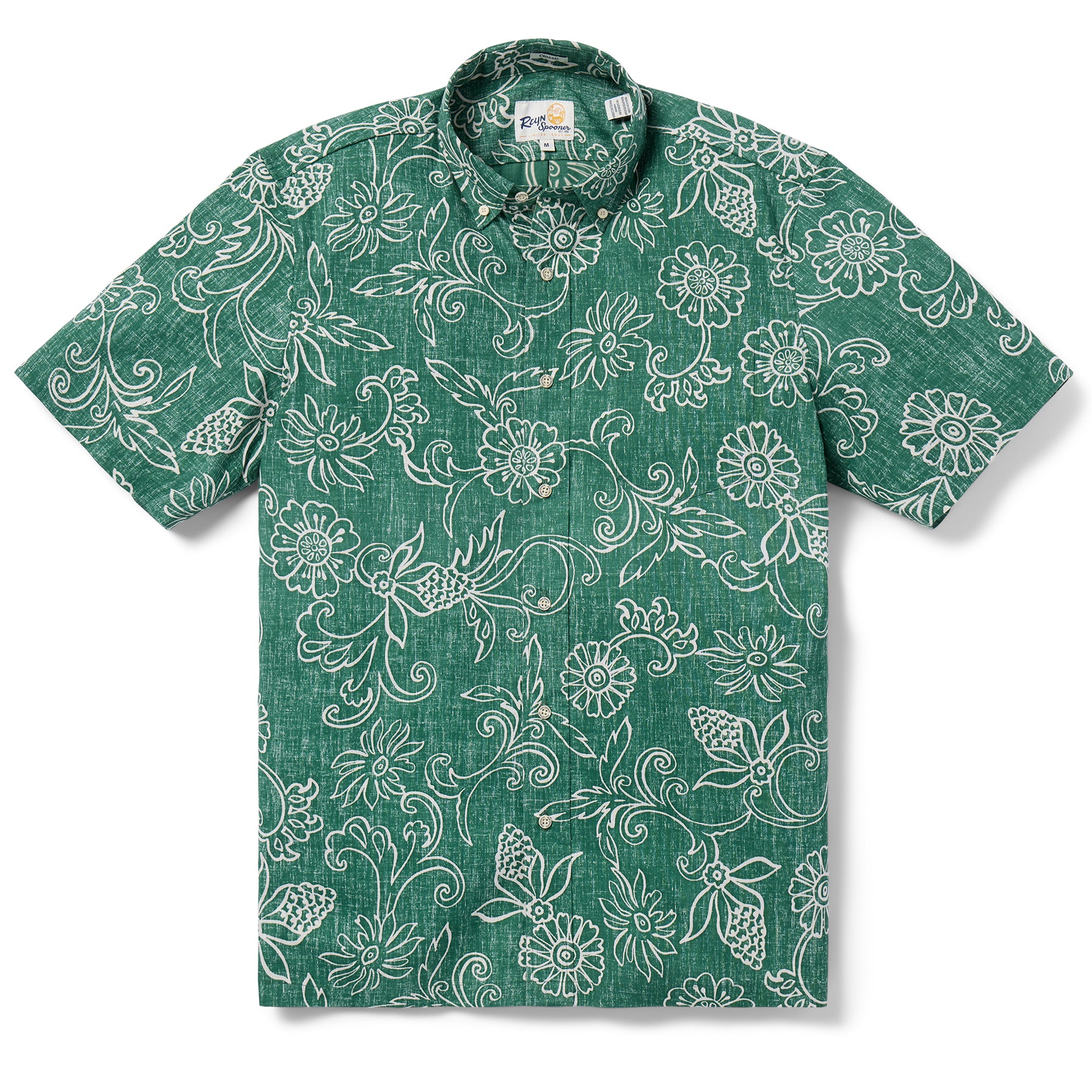 Reyn Spooner HAWAIIAN GARDENIAS BUTTON FRONT in PINE