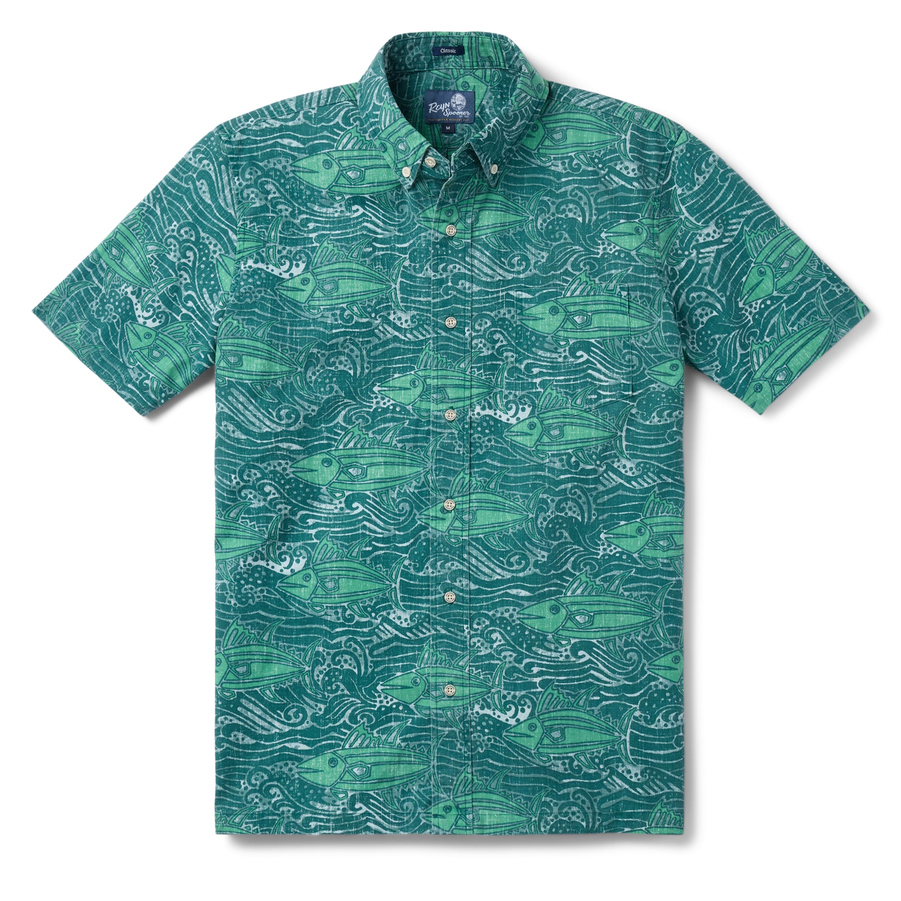 Reyn Spooner AHI NALU BUTTON FRONT in JASPER