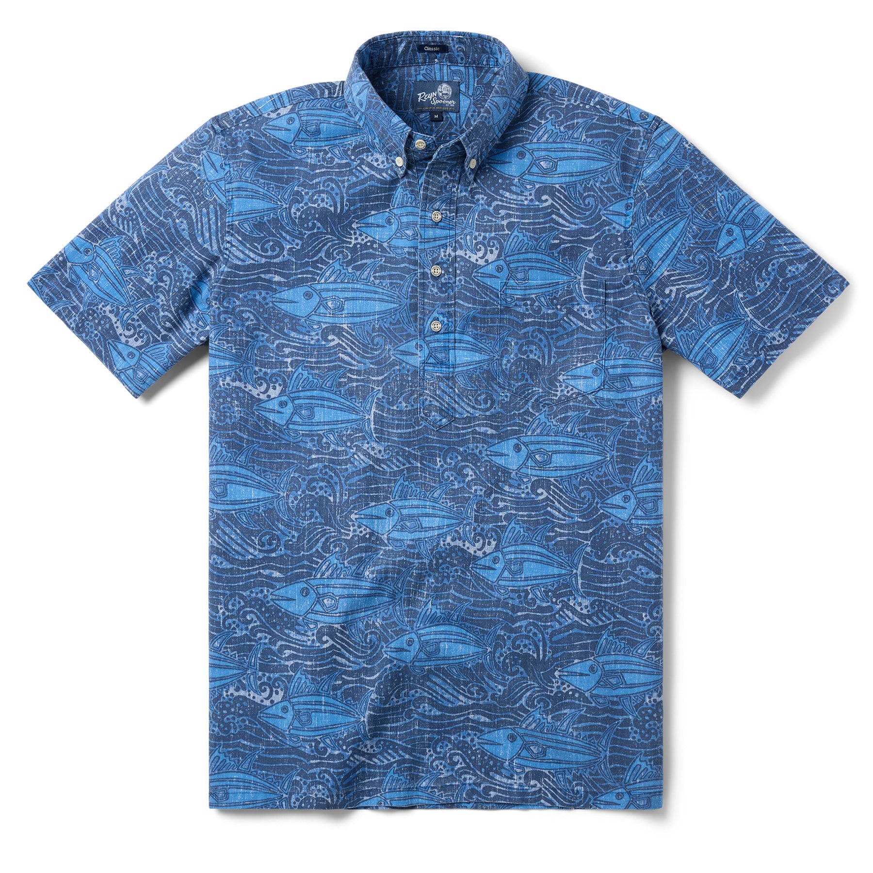 Reyn Spooner AHI NALU PULLOVER in DRESS BLUES