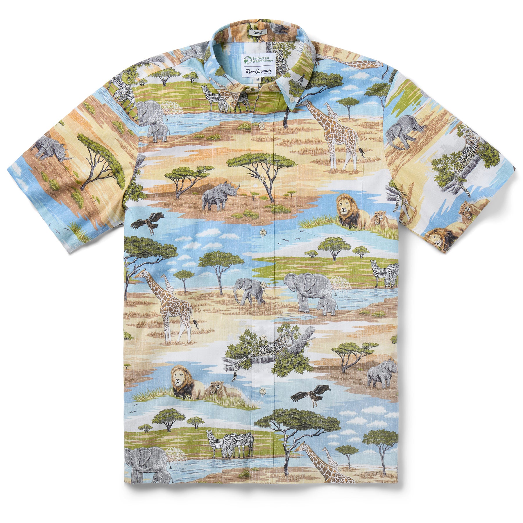 Reyn Spooner AFRICAN SAVANNA BUTTON FRONT in SUNSET