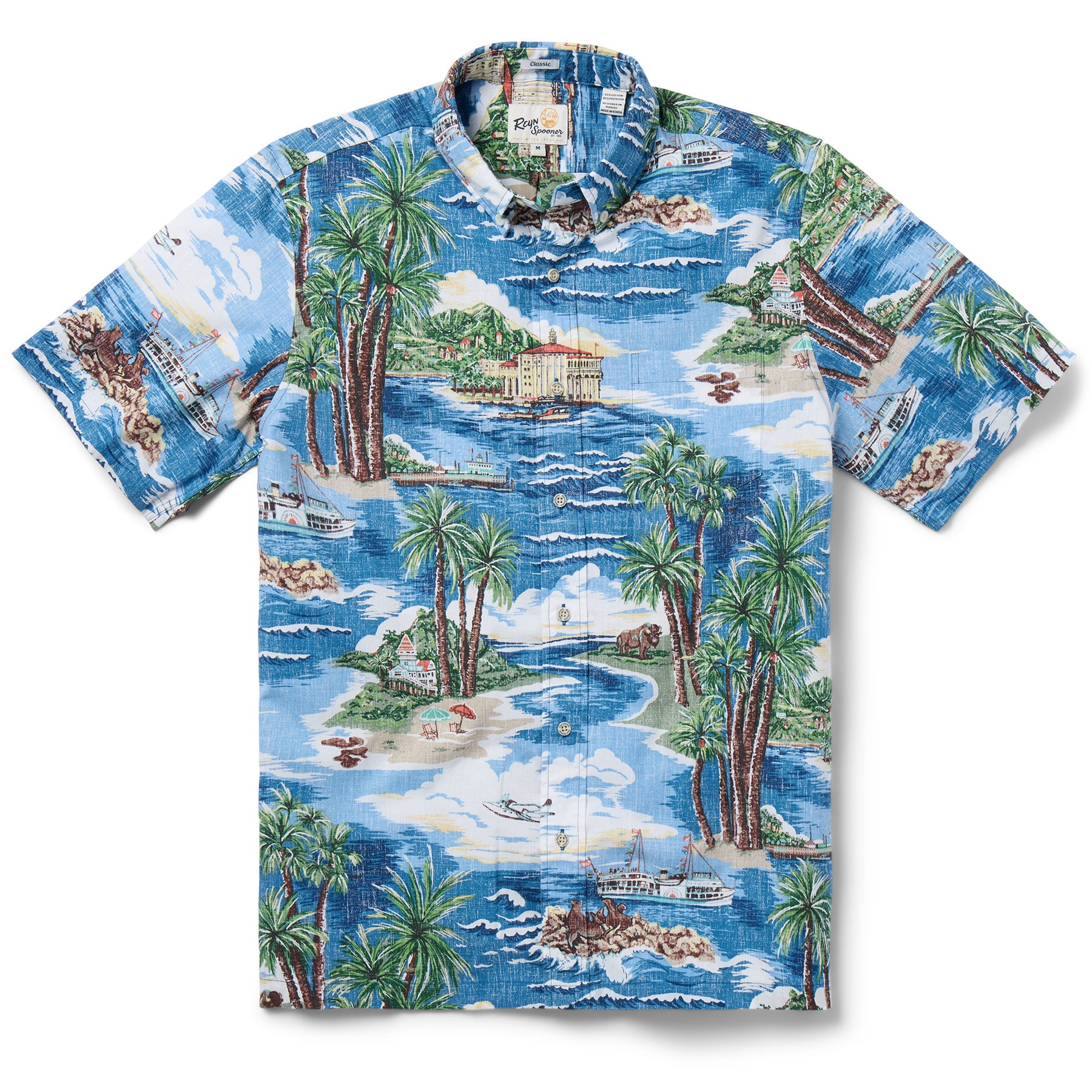 Reyn Spooner CATALINA DREAMIN' BUTTON FRONT in DUSK BLUE