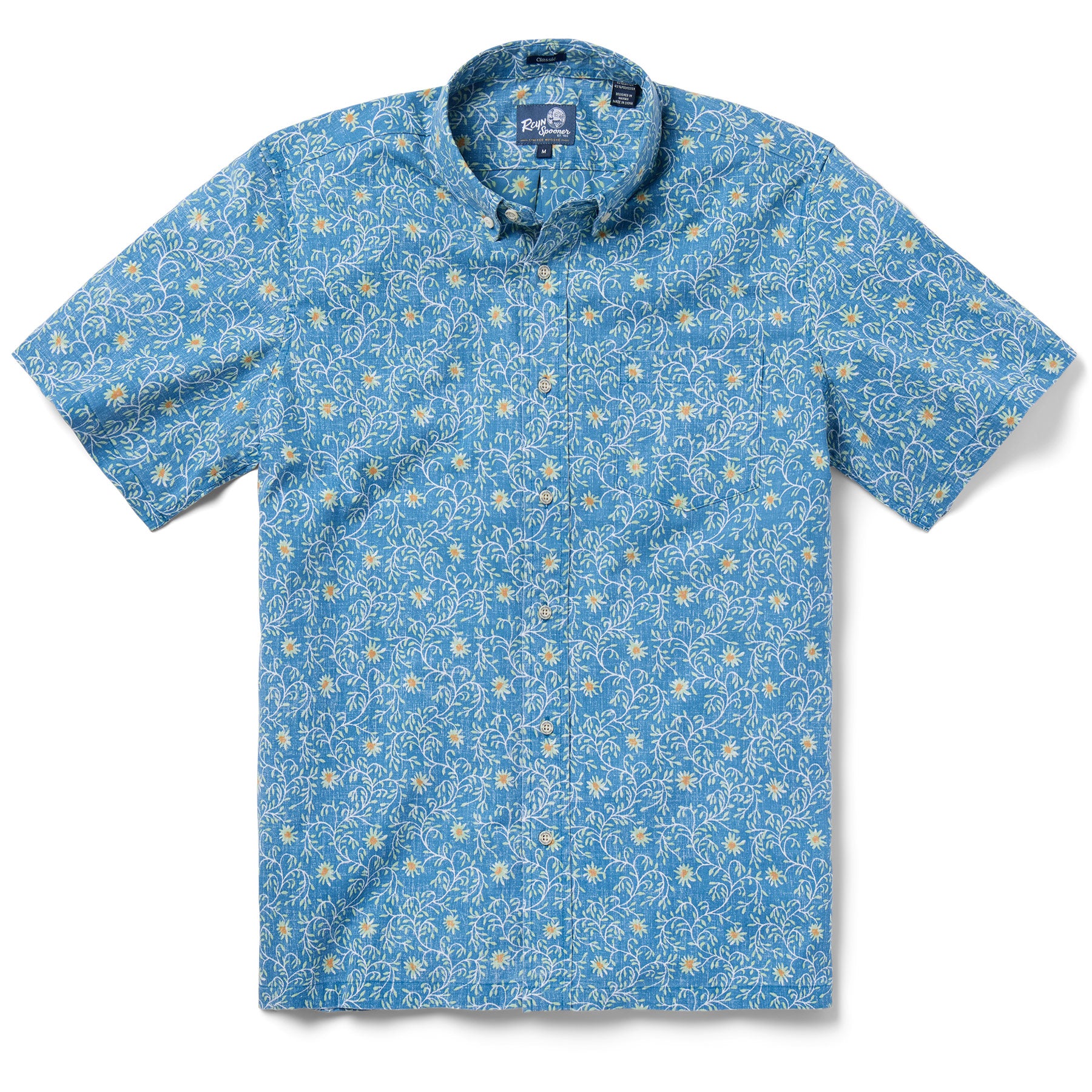 Reyn Spooner COUNTRY DAISY BUTTON FRONT in BLUE